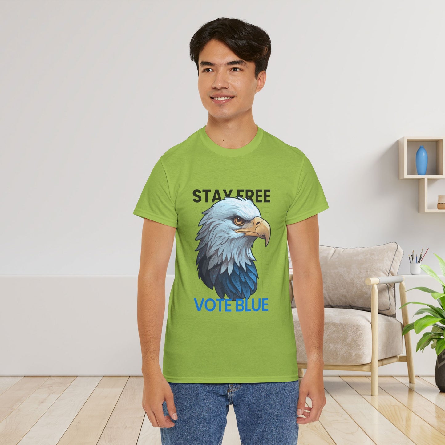 Stay Free Vote Blue Shirt- Freedom Tee- Democrat Presidential Election T-Shirt