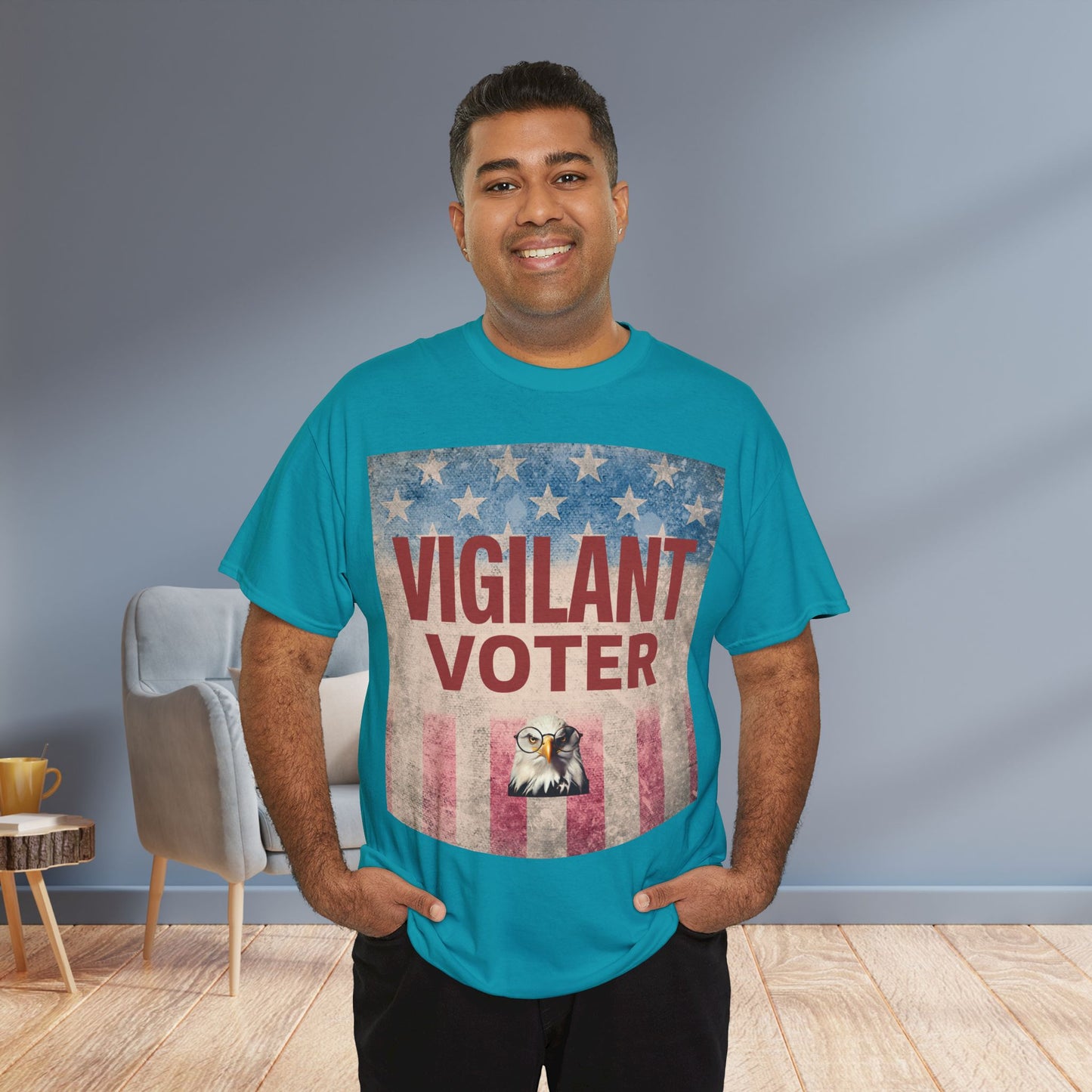 Vigilant Voter Shirt- Vote Blue Save Democracy Tee- Democrat Presidential Election T-Shirt