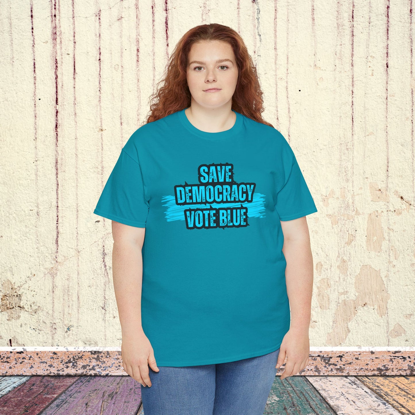 Save Democracy Vote Blue Shirt- Save Democracy Tee- Democrat Presidential Election T-Shirt