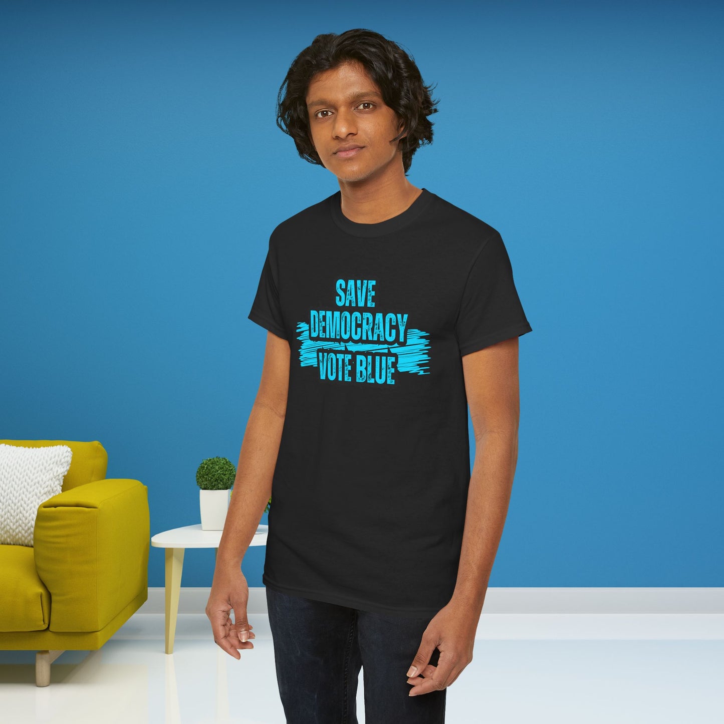 Save Democracy Vote Blue Shirt- Save Democracy Tee- Democrat Presidential Election T-Shirt