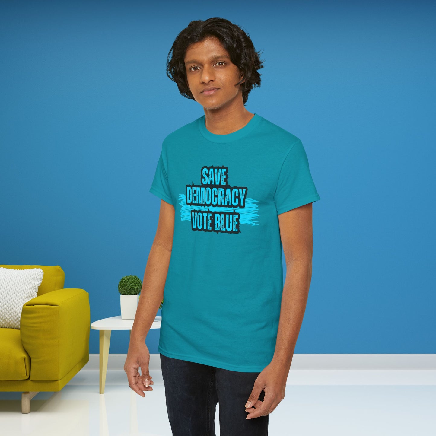 Save Democracy Vote Blue Shirt- Save Democracy Tee- Democrat Presidential Election T-Shirt
