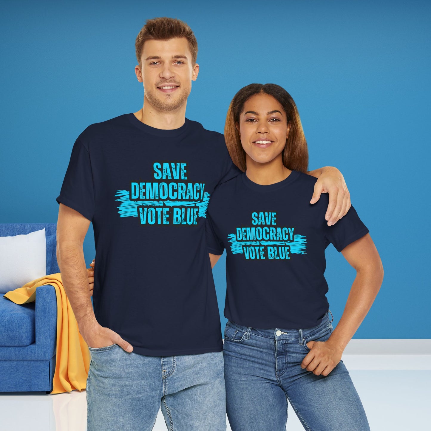 Save Democracy Vote Blue Shirt- Save Democracy Tee- Democrat Presidential Election T-Shirt
