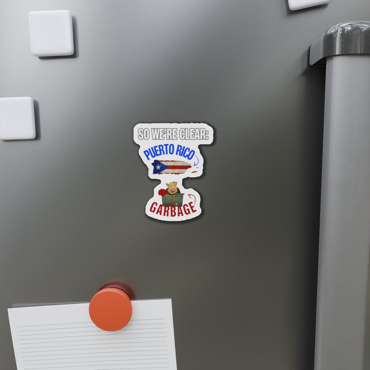 Puerto Rico Is Not Garbage Car Magnet - Die-Cut Magnet