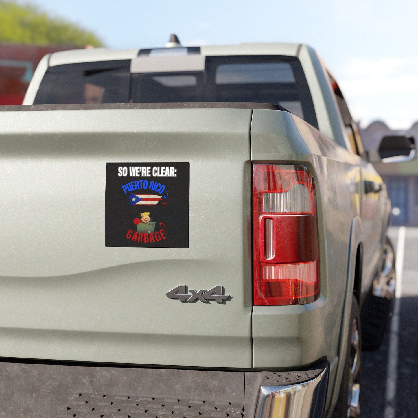 Puerto Rico Is Not Garbage Car Magnet - Magnet
