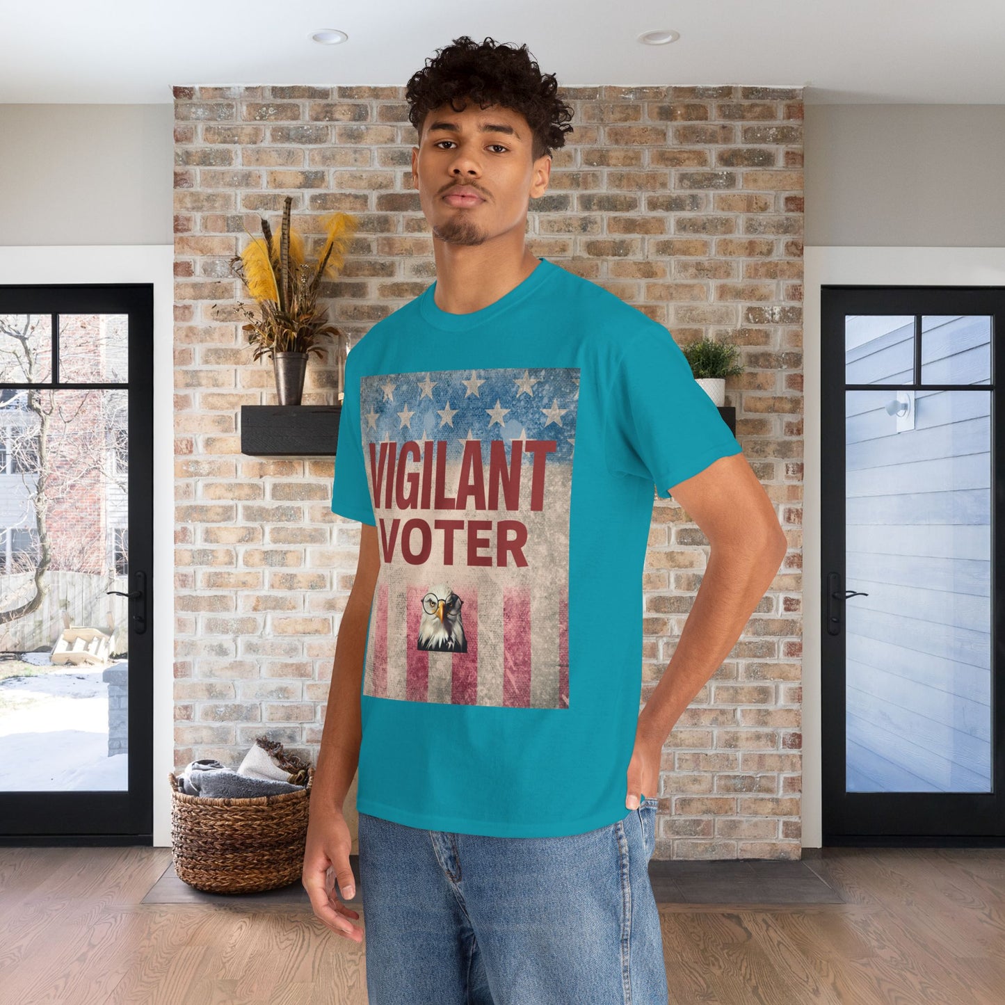 Vigilant Voter Shirt- Vote Blue Save Democracy Tee- Democrat Presidential Election T-Shirt
