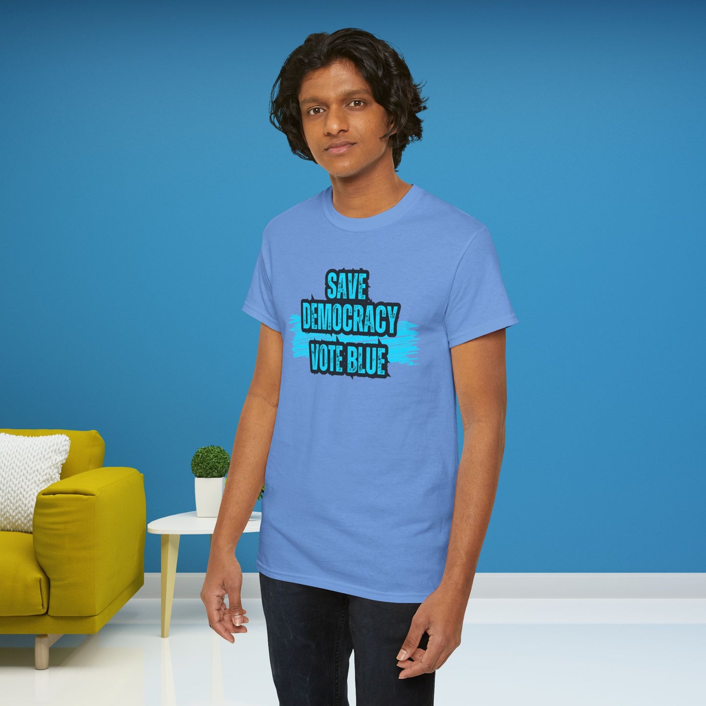 Save Democracy Vote Blue Shirt- Save Democracy Tee- Democrat Presidential Election T-Shirt