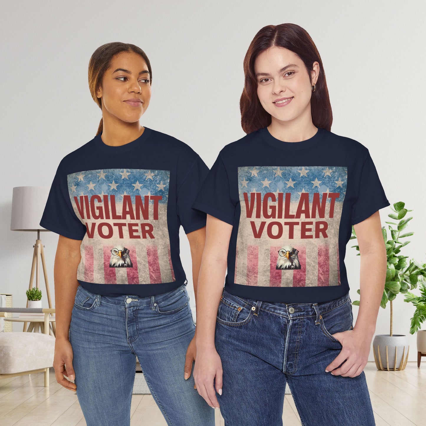 Vigilant Voter Shirt- Vote Blue Save Democracy Tee- Democrat Presidential Election T-Shirt