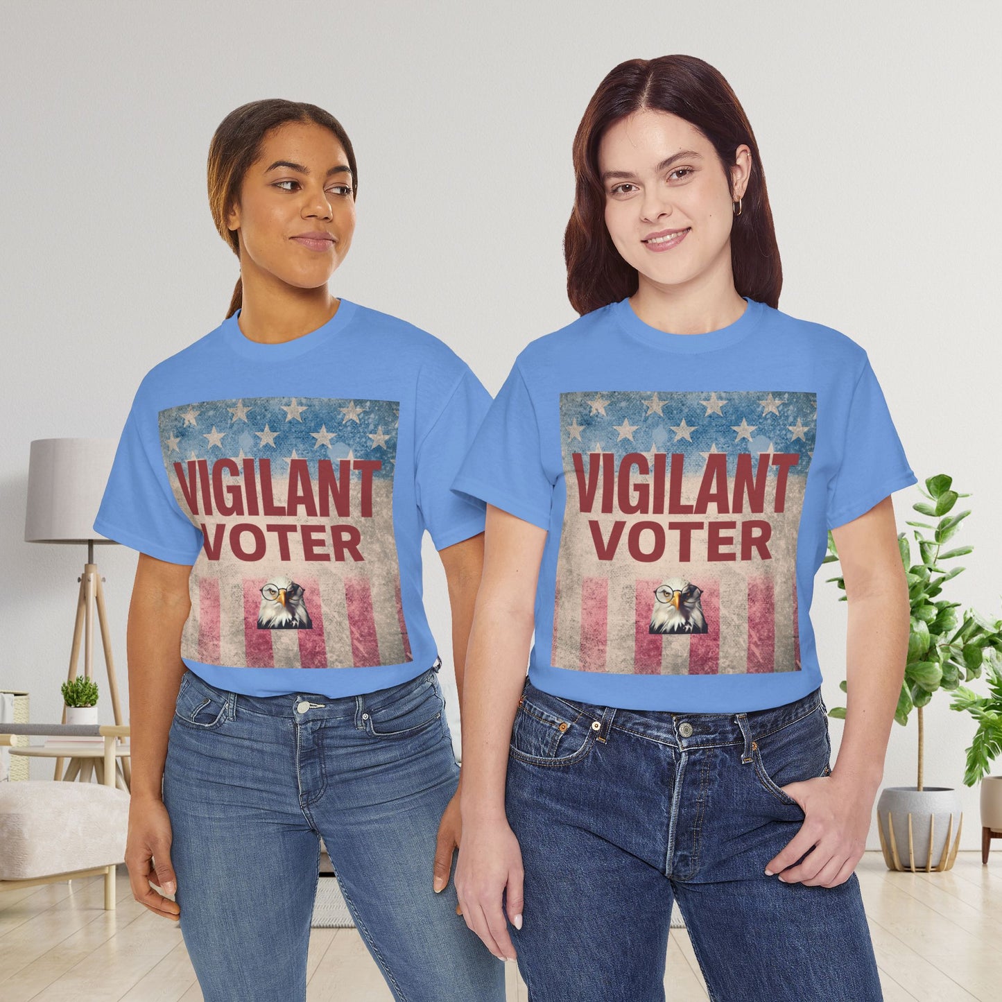 Vigilant Voter Shirt- Vote Blue Save Democracy Tee- Democrat Presidential Election T-Shirt