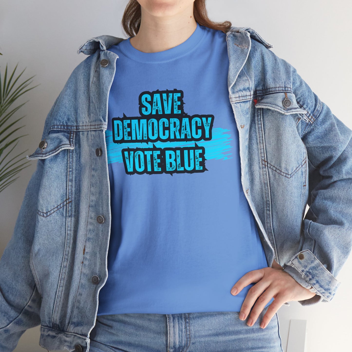 Save Democracy Vote Blue Shirt- Save Democracy Tee- Democrat Presidential Election T-Shirt