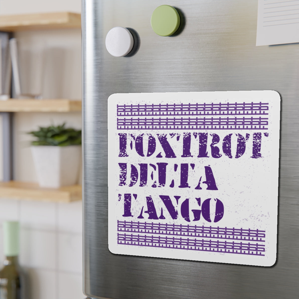 Political Magnet Anti-Trump Merch Foxtrot Delta Tango Car Magnet Political Decal FDT Resist Protest Activism Gear Anti-Fascism Resistance