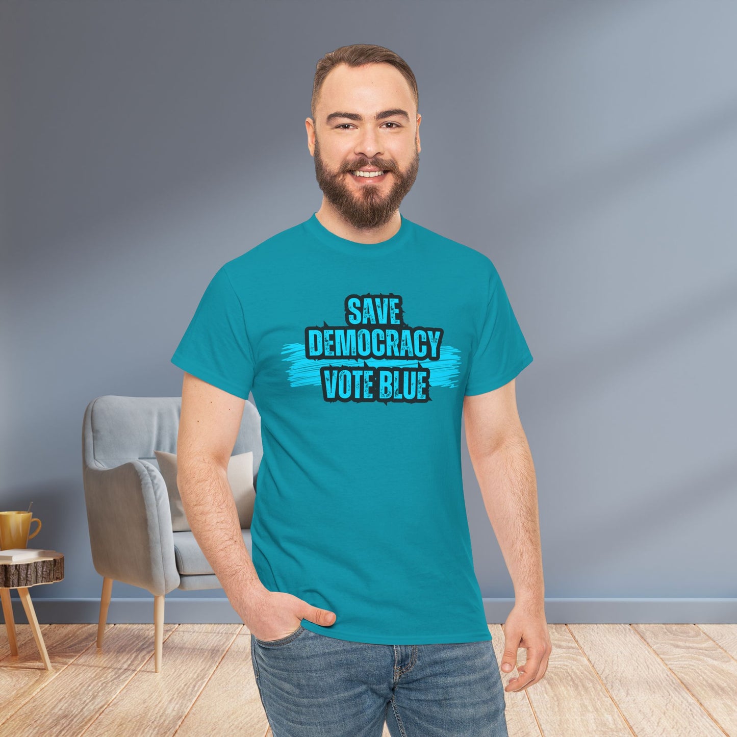 Save Democracy Vote Blue Shirt- Save Democracy Tee- Democrat Presidential Election T-Shirt