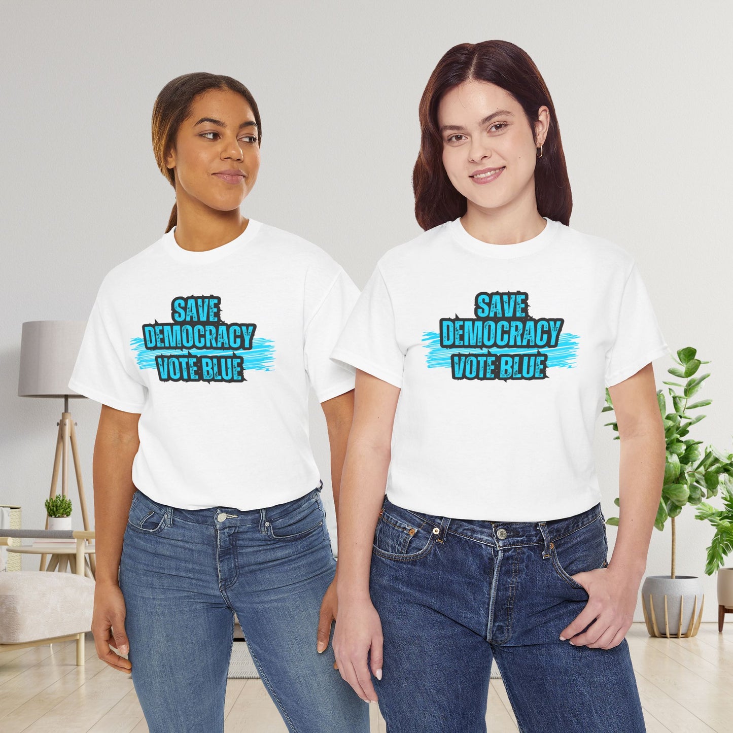 Save Democracy Vote Blue Shirt- Save Democracy Tee- Democrat Presidential Election T-Shirt