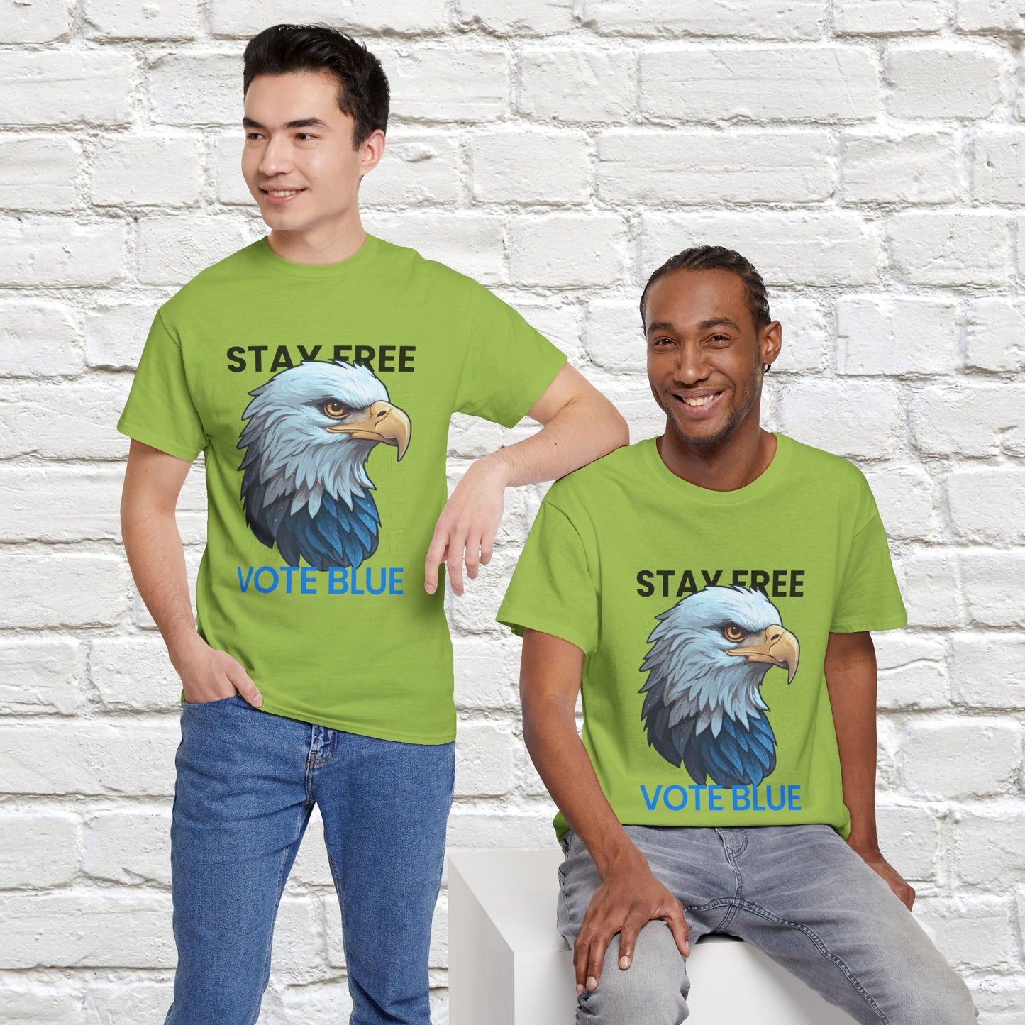 Stay Free Vote Blue Shirt- Freedom Tee- Democrat Presidential Election T-Shirt