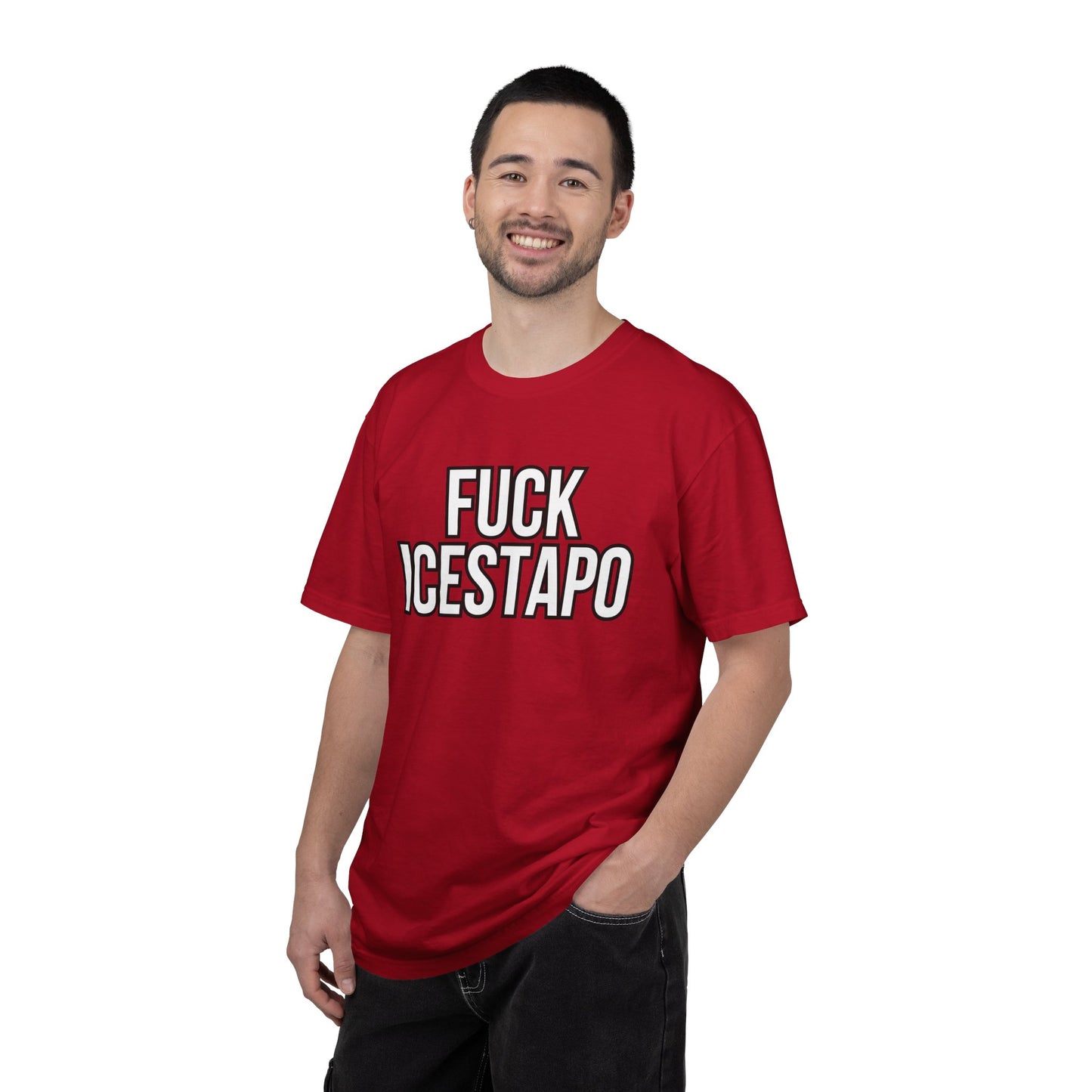 F*ck ICESTAPO Tee Protest Shirt Foxtrot Delta Tango Fck Donald Trump Anti-Fascism Abolish ICE Gestapo Comfort Colors Ring-Spun Cotton Tshirt