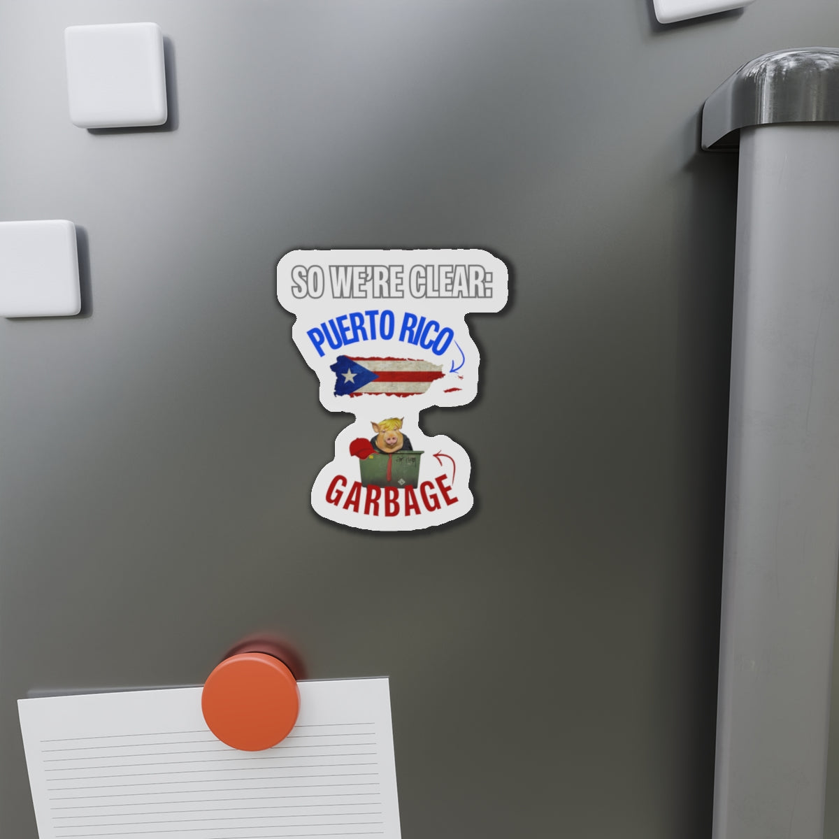 Puerto Rico Is Not Garbage Car Magnet - Die-Cut Magnet
