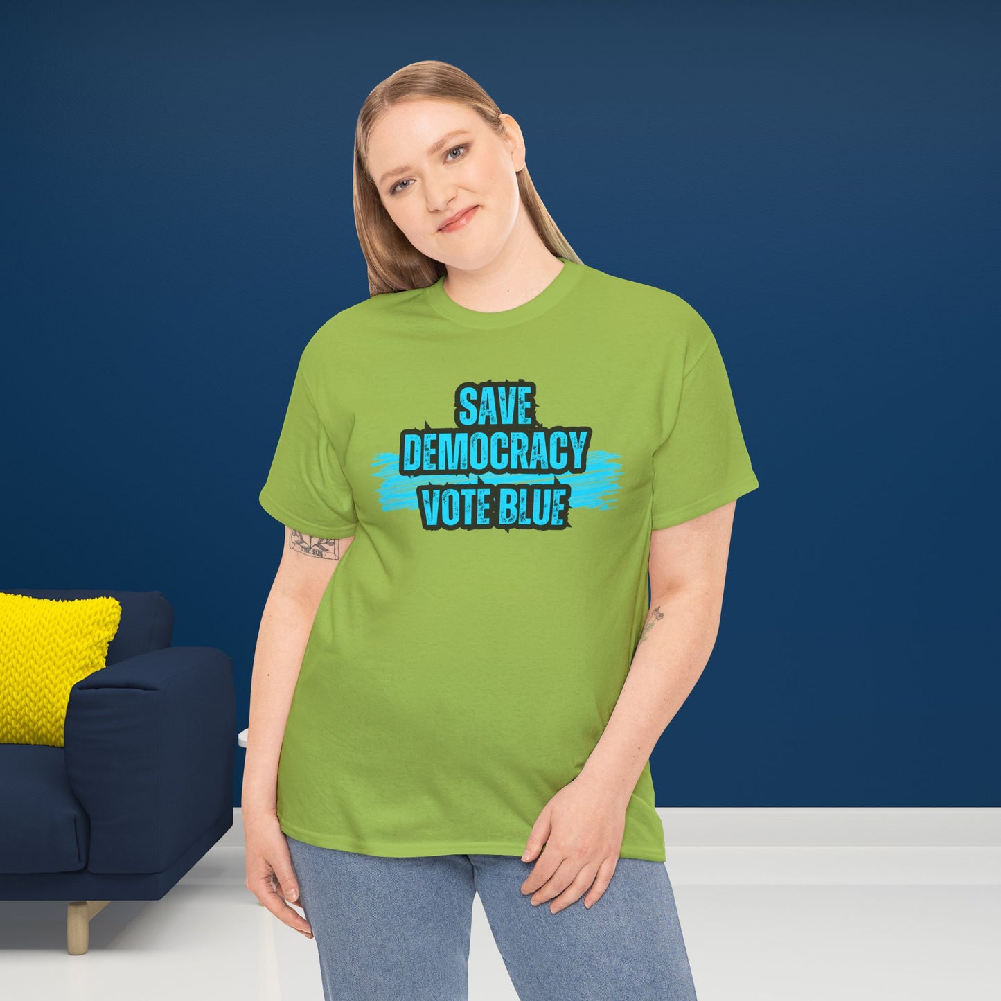 Save Democracy Vote Blue Shirt- Save Democracy Tee- Democrat Presidential Election T-Shirt