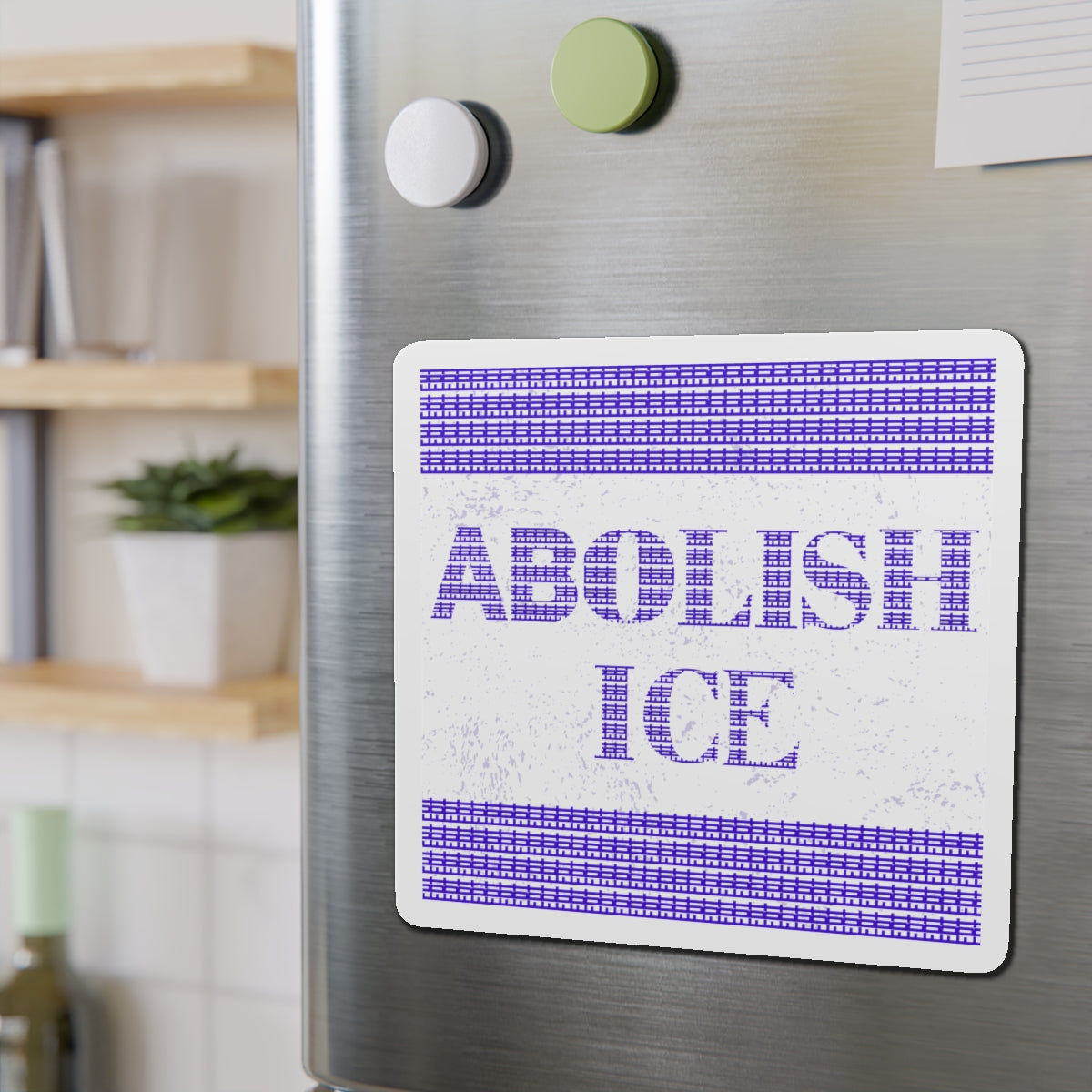 Political Magnet Anti-Trump Merch Abolish ICE Fuck Donald Trump Car Magnet Political FDT Resist Protest Gear Anti-Fascism Democratic Sign