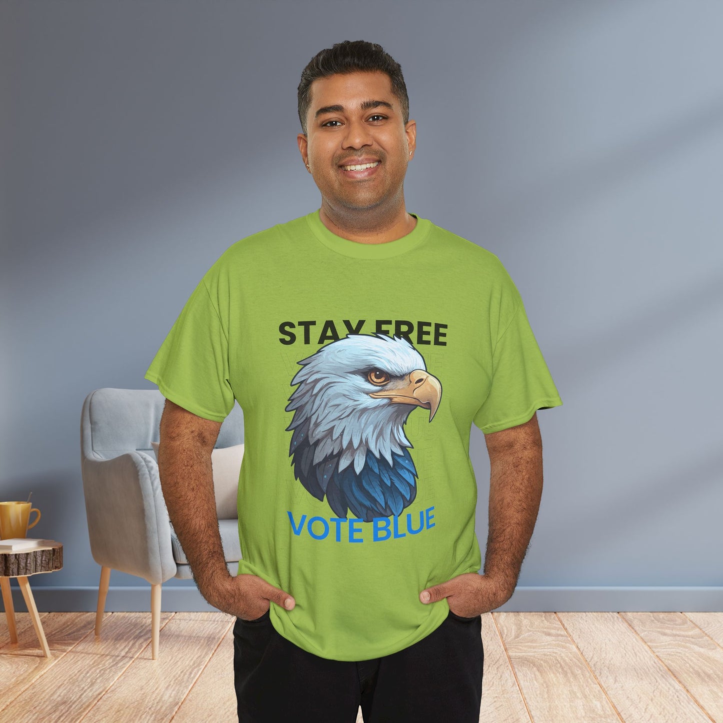 Stay Free Vote Blue Shirt- Freedom Tee- Democrat Presidential Election T-Shirt