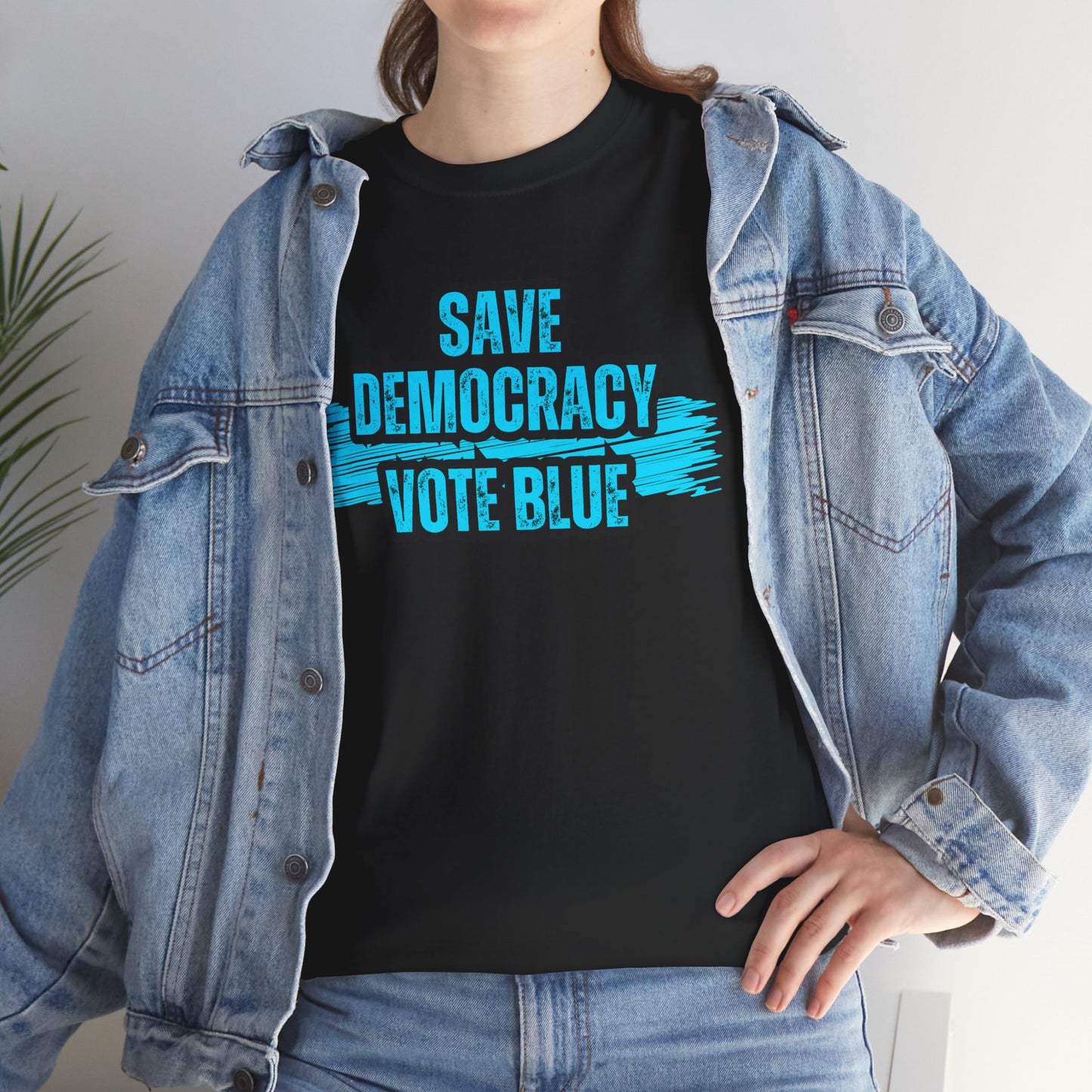 Save Democracy Vote Blue Shirt- Save Democracy Tee- Democrat Presidential Election T-Shirt