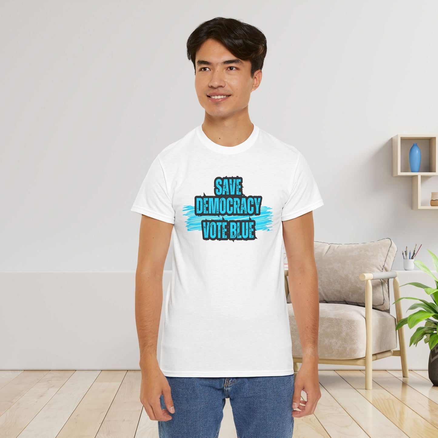 Save Democracy Vote Blue Shirt- Save Democracy Tee- Democrat Presidential Election T-Shirt