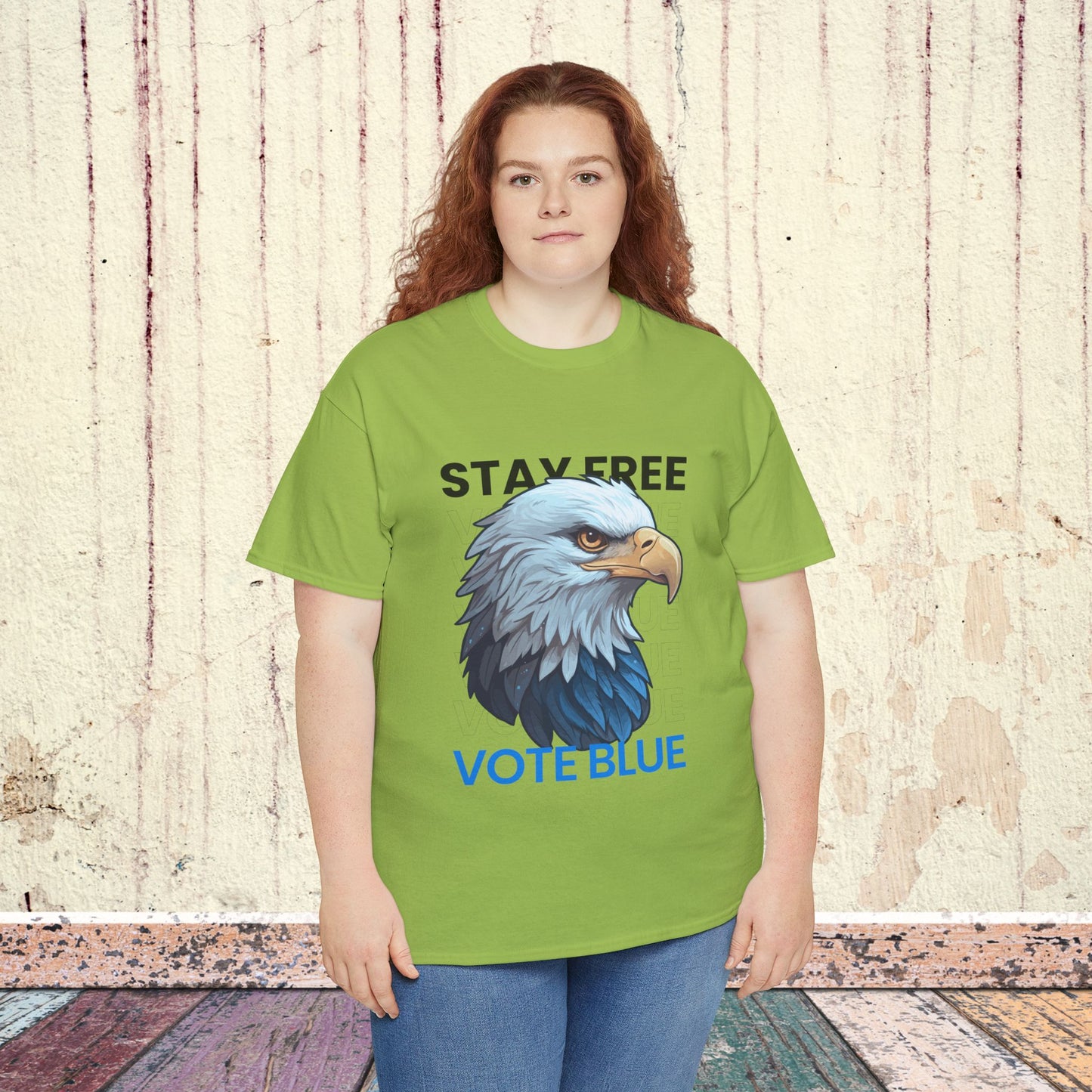 Stay Free Vote Blue Shirt- Freedom Tee- Democrat Presidential Election T-Shirt