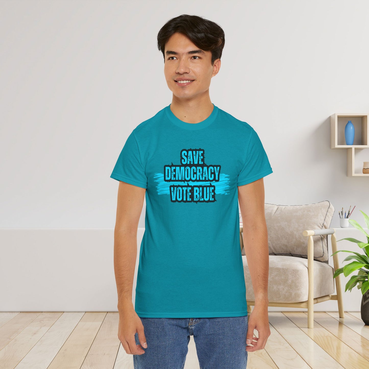 Save Democracy Vote Blue Shirt- Save Democracy Tee- Democrat Presidential Election T-Shirt