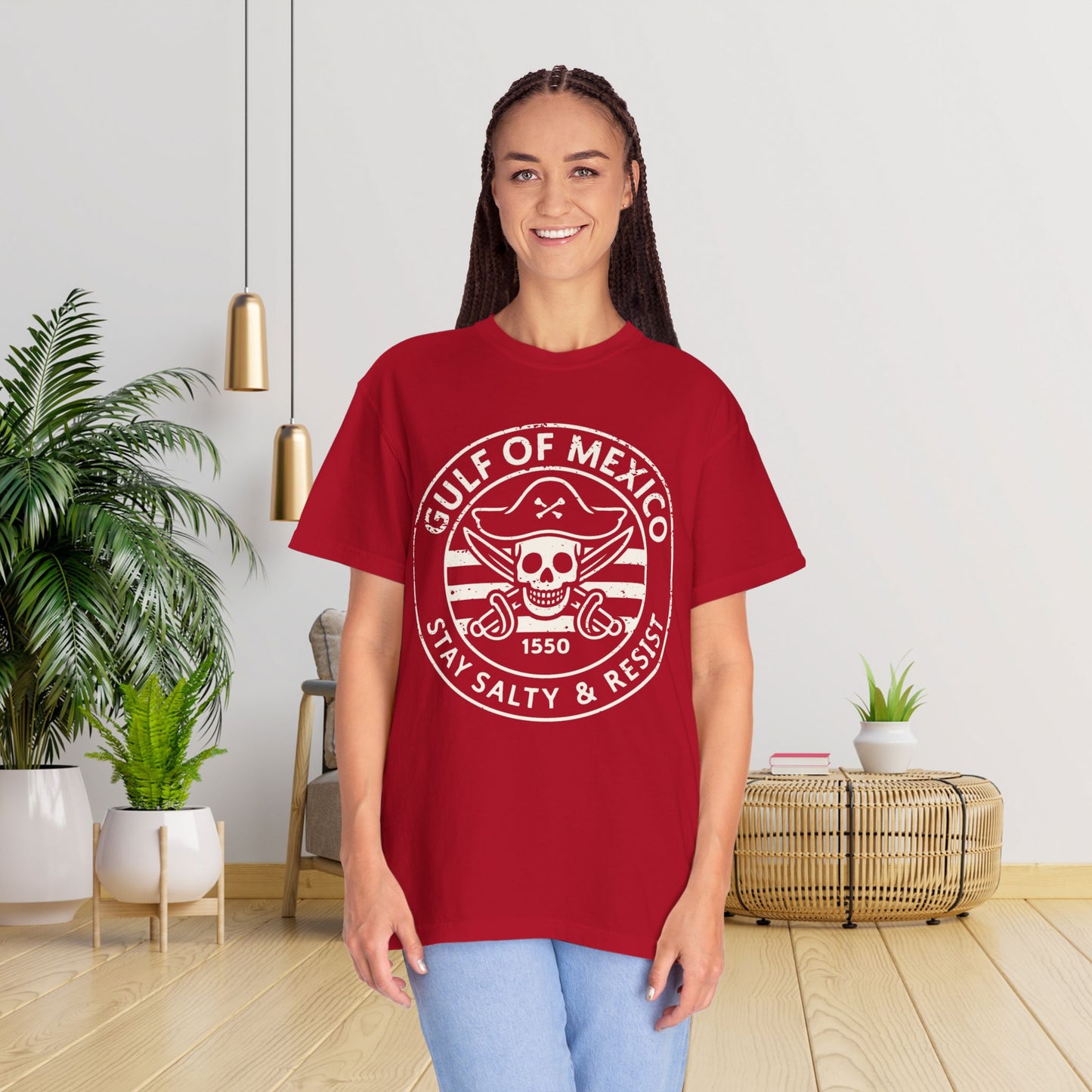 Gulf of Mexico Tee Pirate Resist T-Shirt Social Justice Shirt Comfort Colors Resistance Tee Anti Trump Protest TTshirt Democrat Apparel