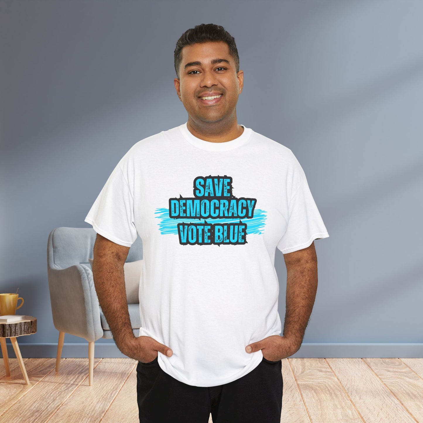 Save Democracy Vote Blue Shirt- Save Democracy Tee- Democrat Presidential Election T-Shirt