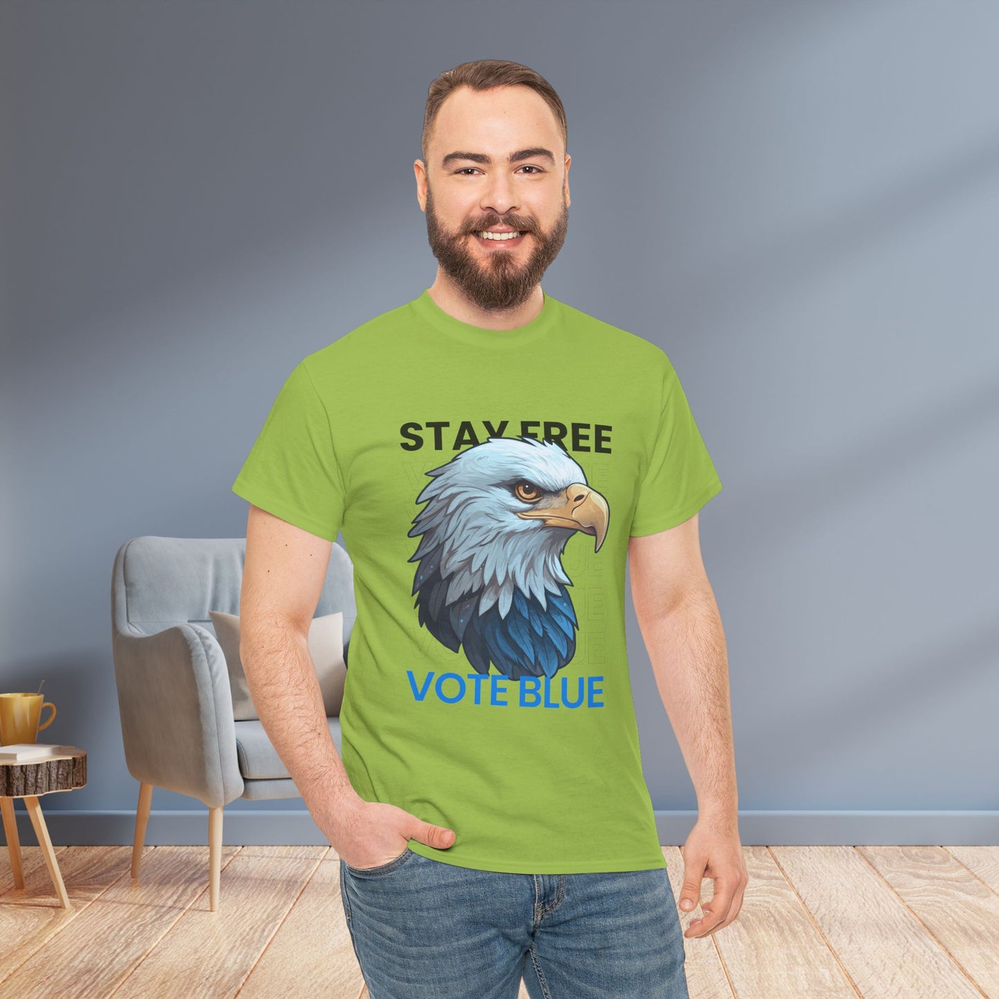 Stay Free Vote Blue Shirt- Freedom Tee- Democrat Presidential Election T-Shirt