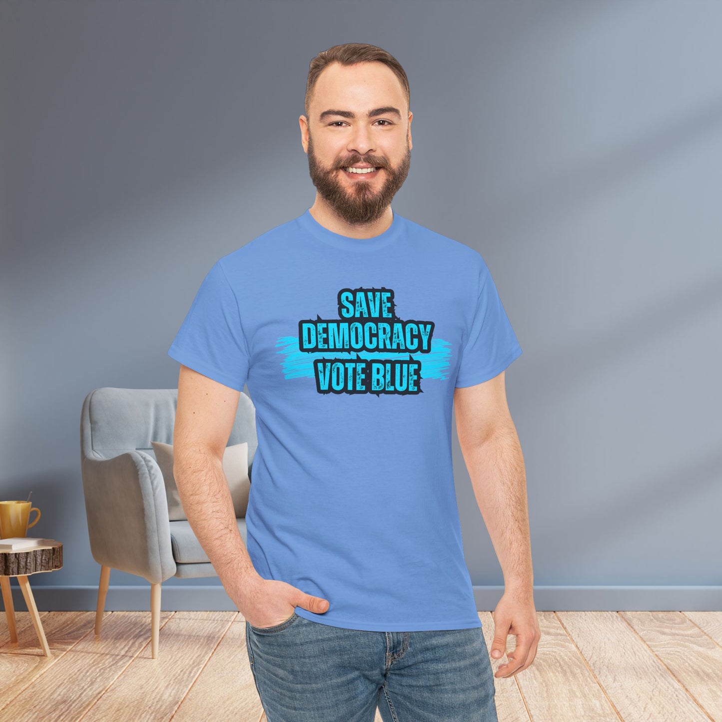 Save Democracy Vote Blue Shirt- Save Democracy Tee- Democrat Presidential Election T-Shirt