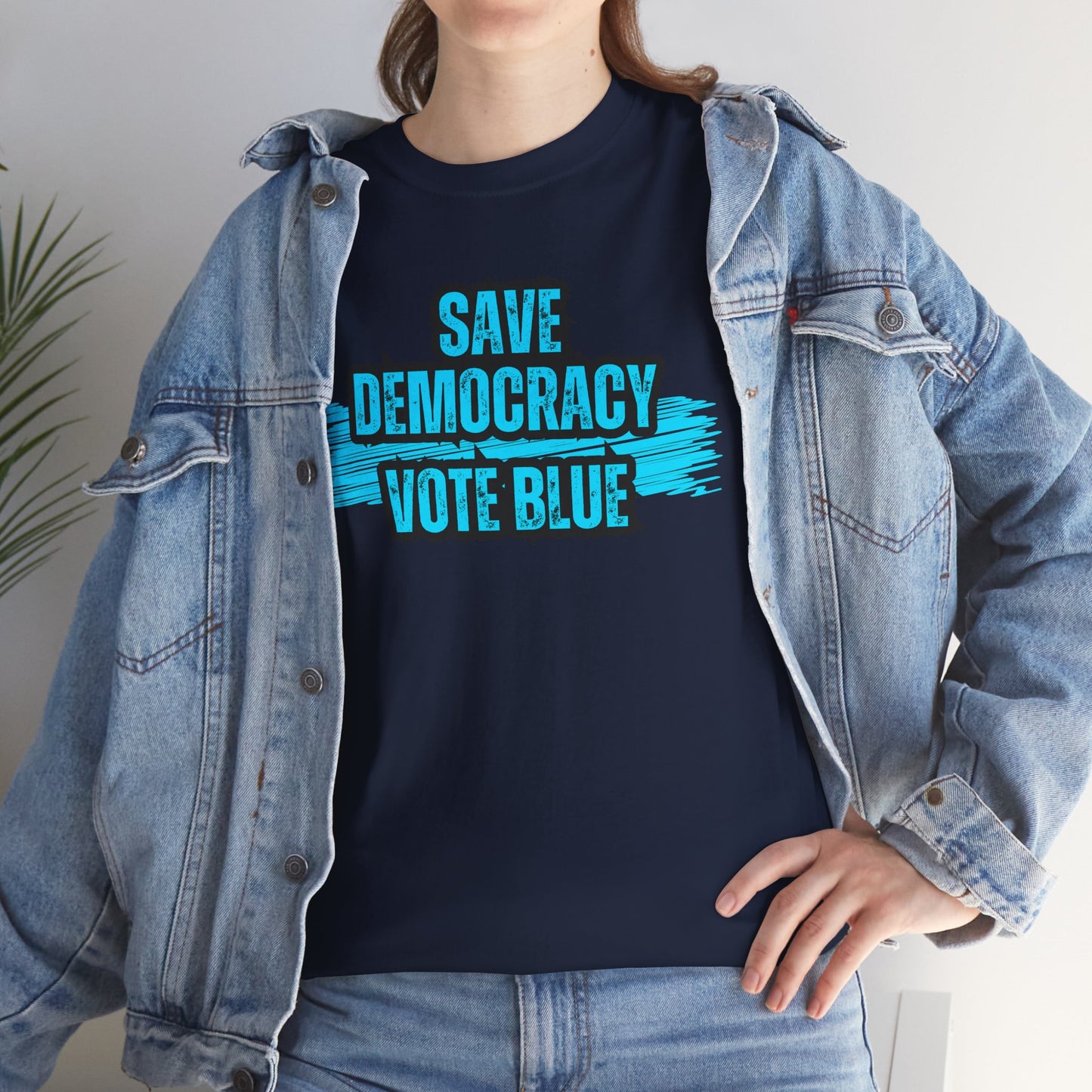Save Democracy Vote Blue Shirt- Save Democracy Tee- Democrat Presidential Election T-Shirt
