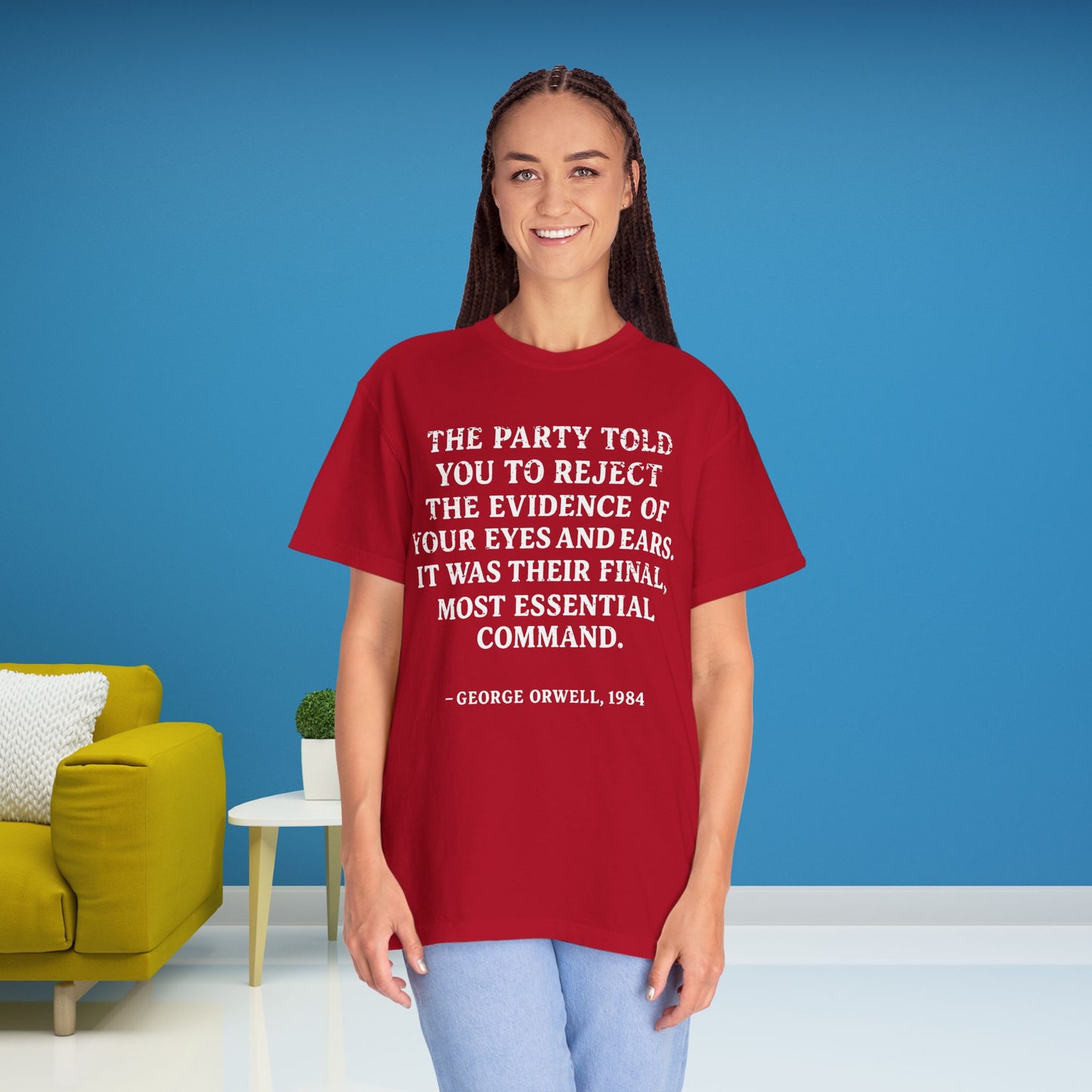 George Orwell's 1984 Protest Shirt Social Justice Anti-Trump Gear Resistance Tee Anti-Fascism TShirt Comfort Colors T-Shirt Democrat Apparel