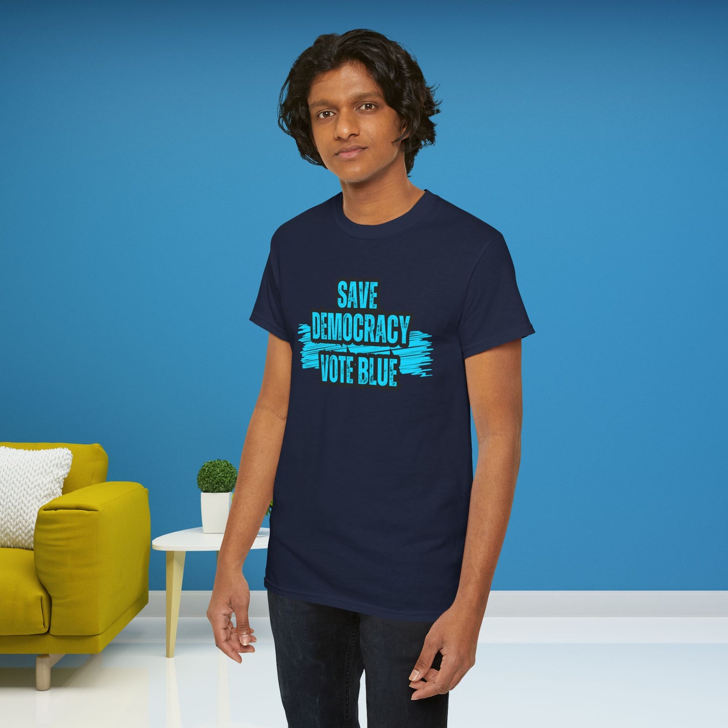Save Democracy Vote Blue Shirt- Save Democracy Tee- Democrat Presidential Election T-Shirt