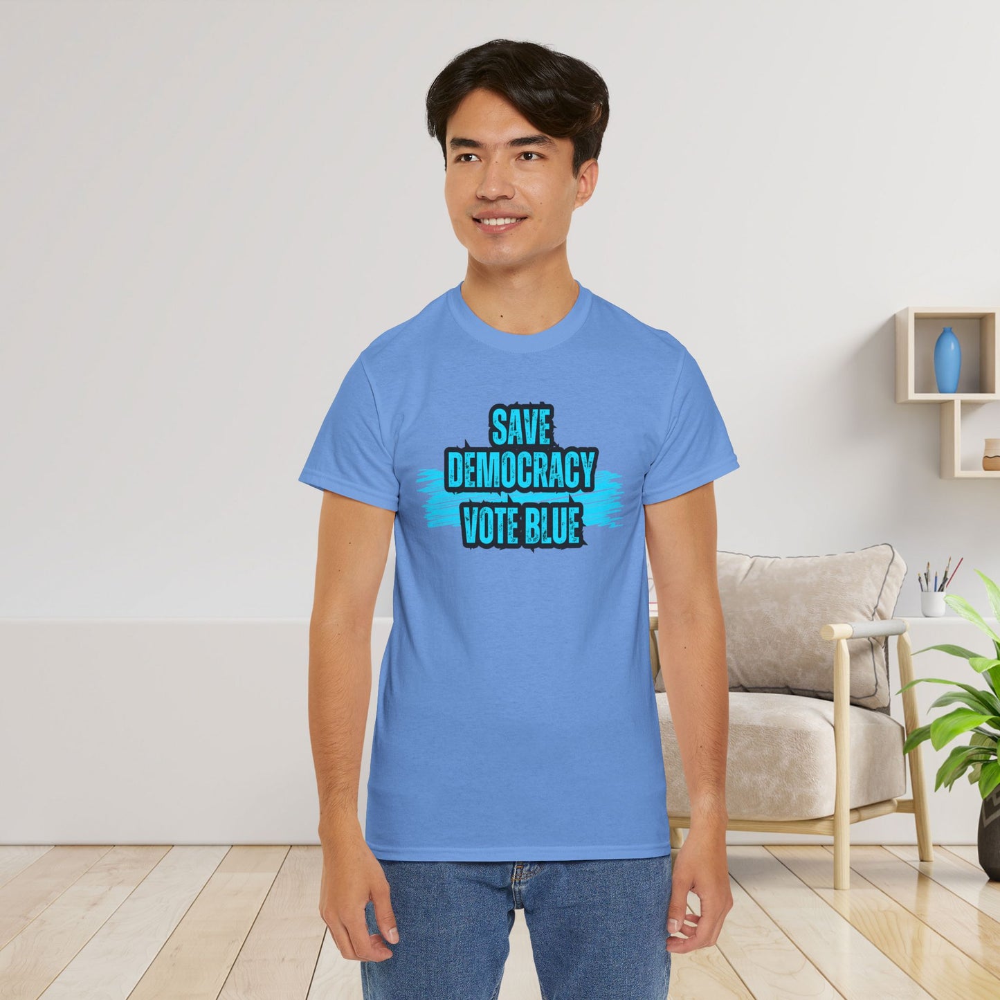 Save Democracy Vote Blue Shirt- Save Democracy Tee- Democrat Presidential Election T-Shirt