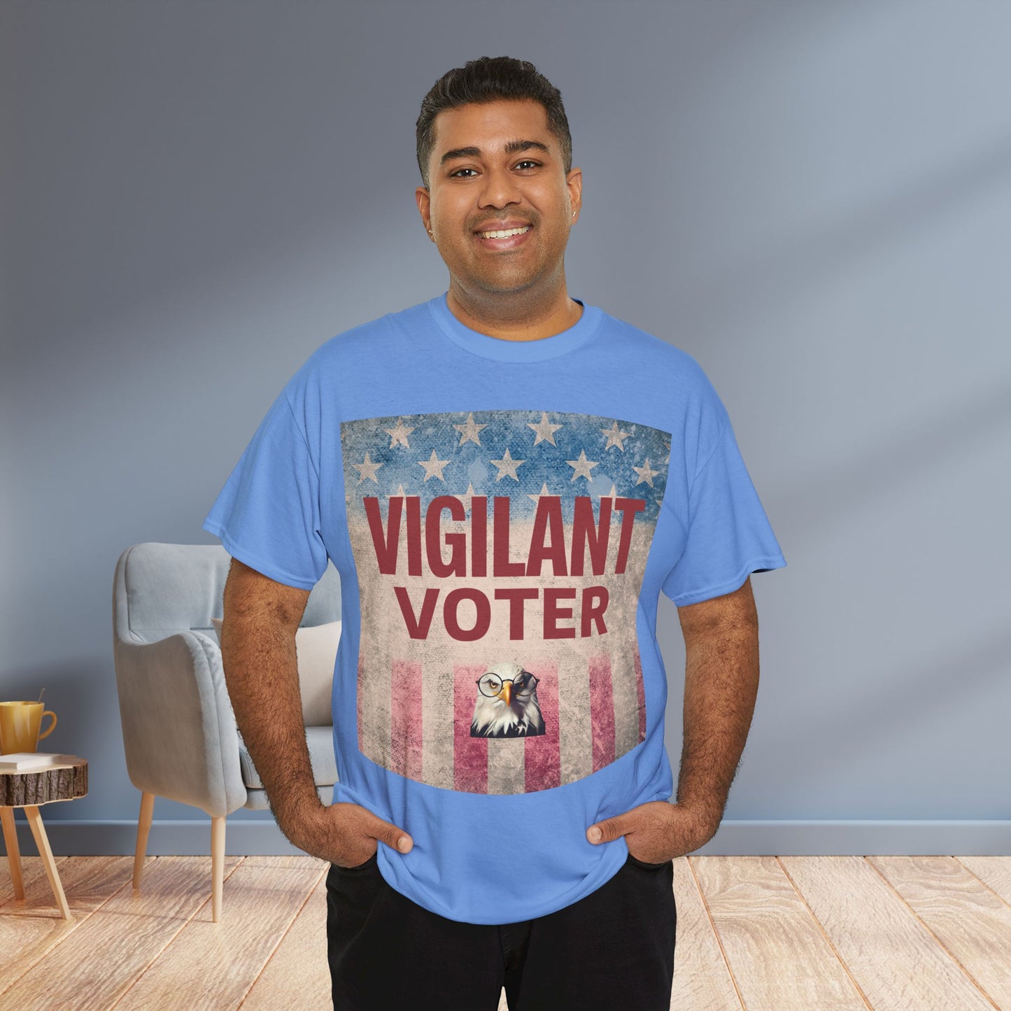 Vigilant Voter Shirt- Vote Blue Save Democracy Tee- Democrat Presidential Election T-Shirt