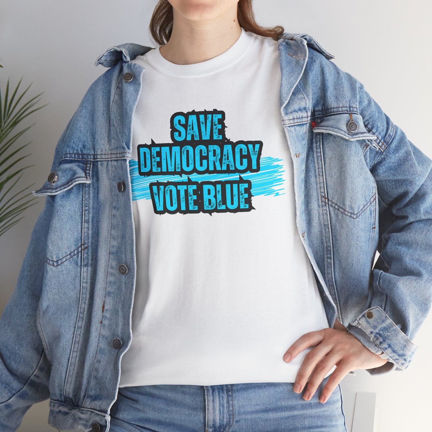 Save Democracy Vote Blue Shirt- Save Democracy Tee- Democrat Presidential Election T-Shirt