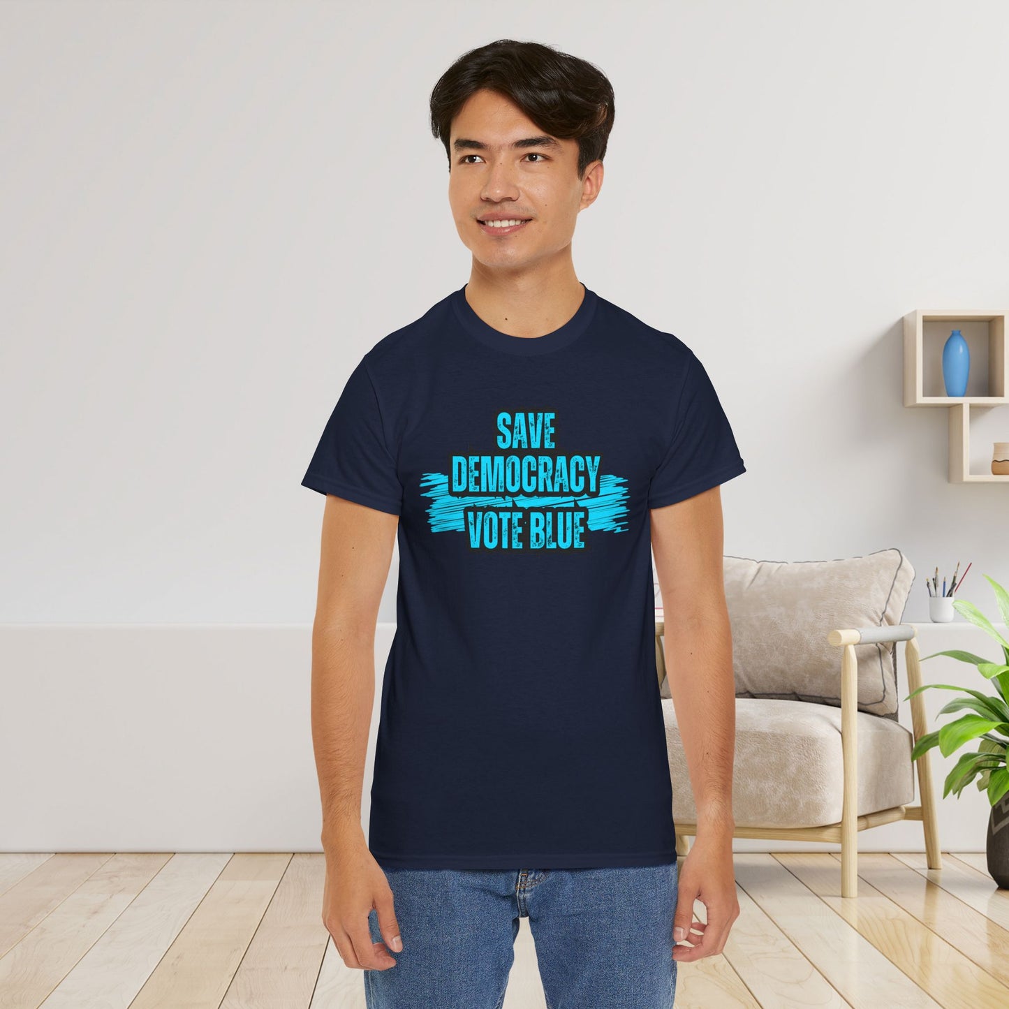 Save Democracy Vote Blue Shirt- Save Democracy Tee- Democrat Presidential Election T-Shirt
