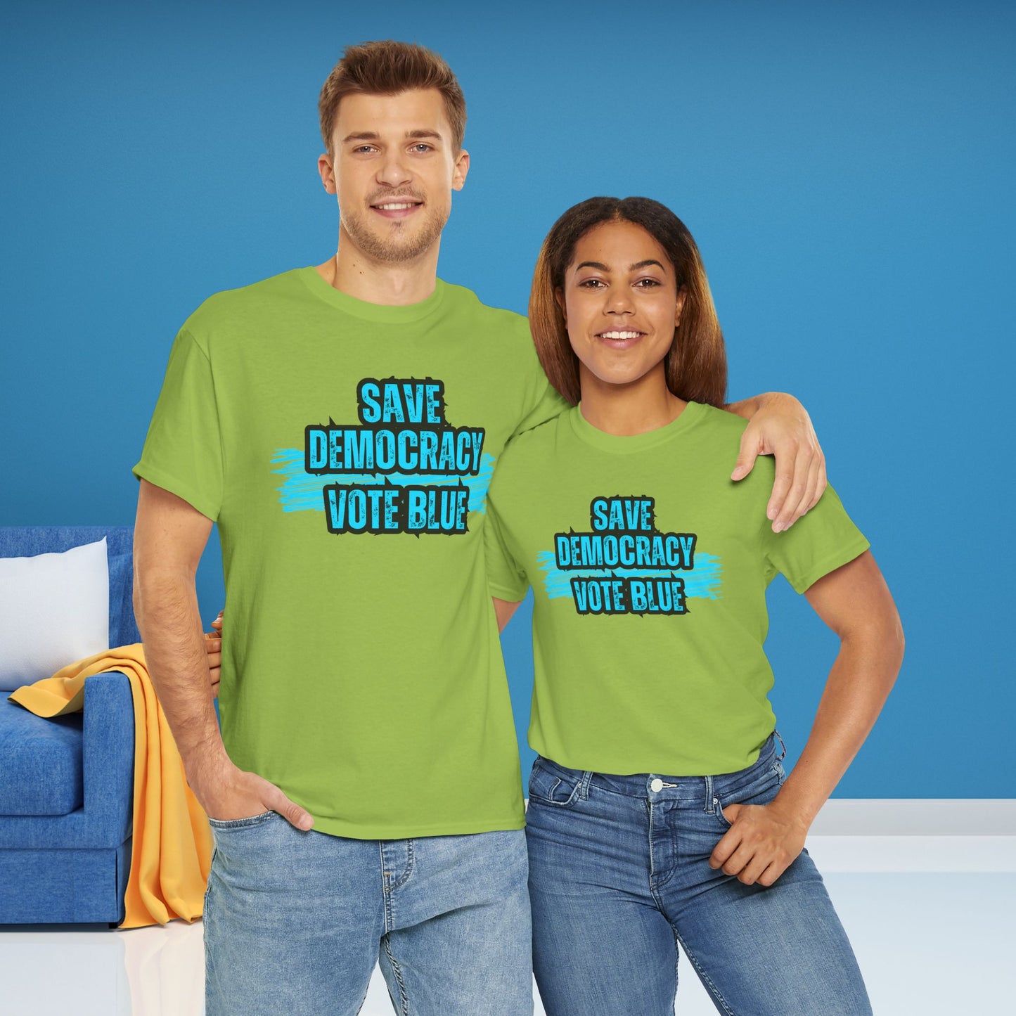 Save Democracy Vote Blue Shirt- Save Democracy Tee- Democrat Presidential Election T-Shirt