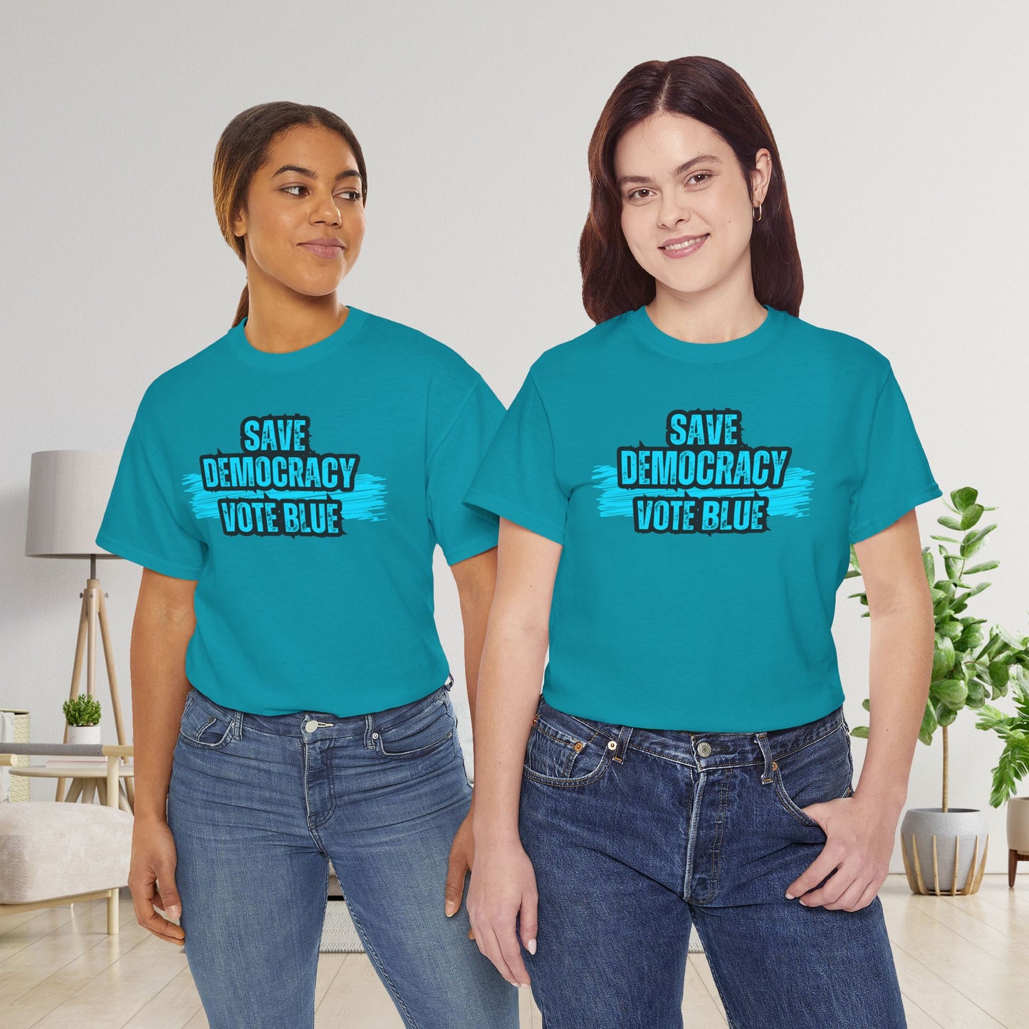 Save Democracy Vote Blue Shirt- Save Democracy Tee- Democrat Presidential Election T-Shirt