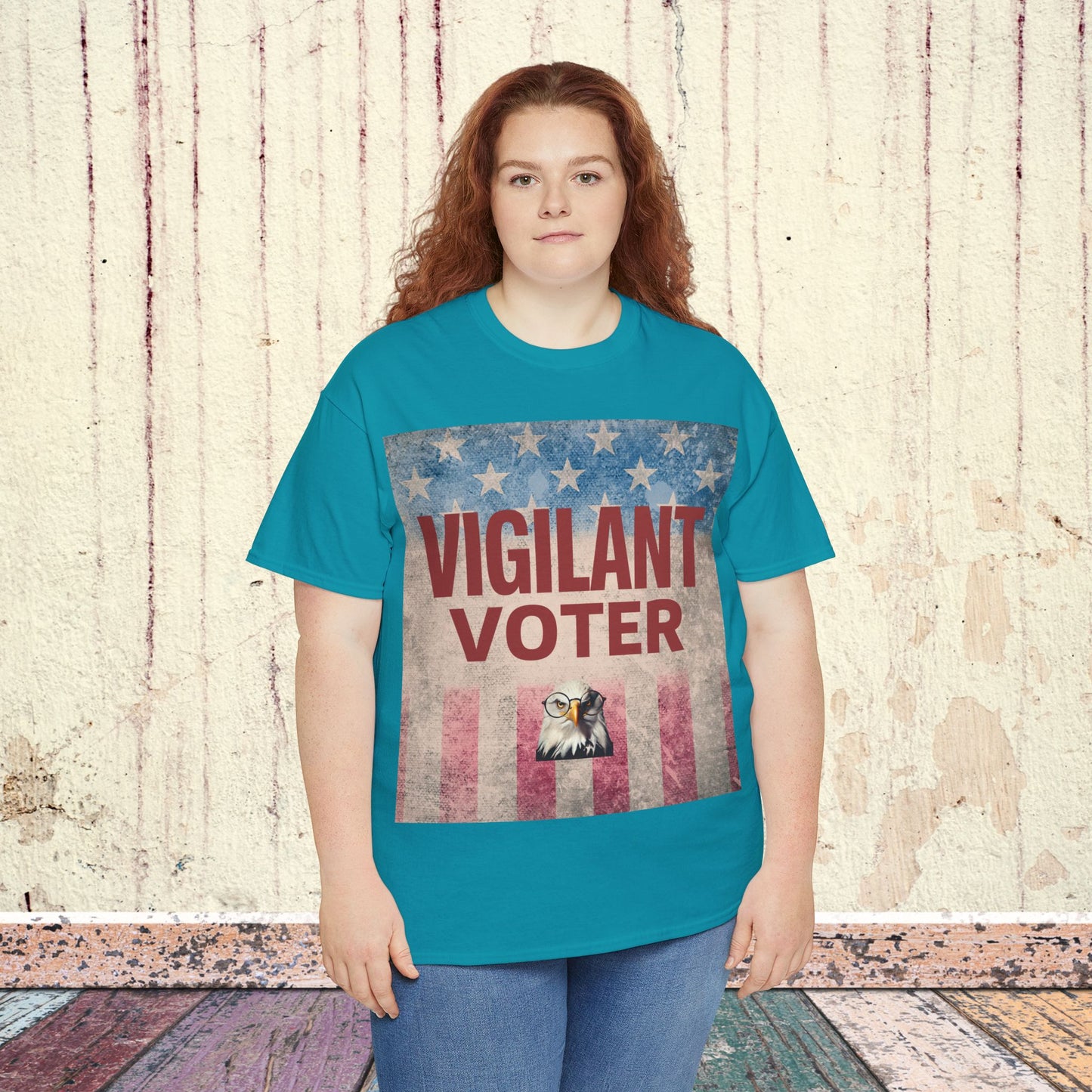Vigilant Voter Shirt- Vote Blue Save Democracy Tee- Democrat Presidential Election T-Shirt