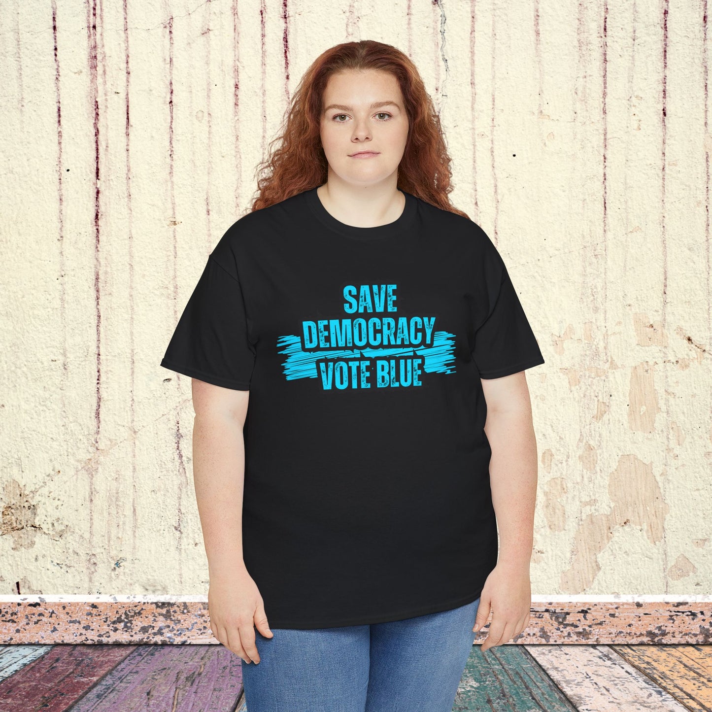 Save Democracy Vote Blue Shirt- Save Democracy Tee- Democrat Presidential Election T-Shirt