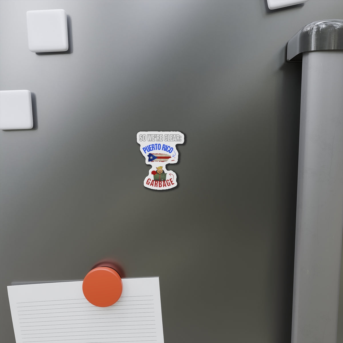 Puerto Rico Is Not Garbage Car Magnet - Die-Cut Magnet
