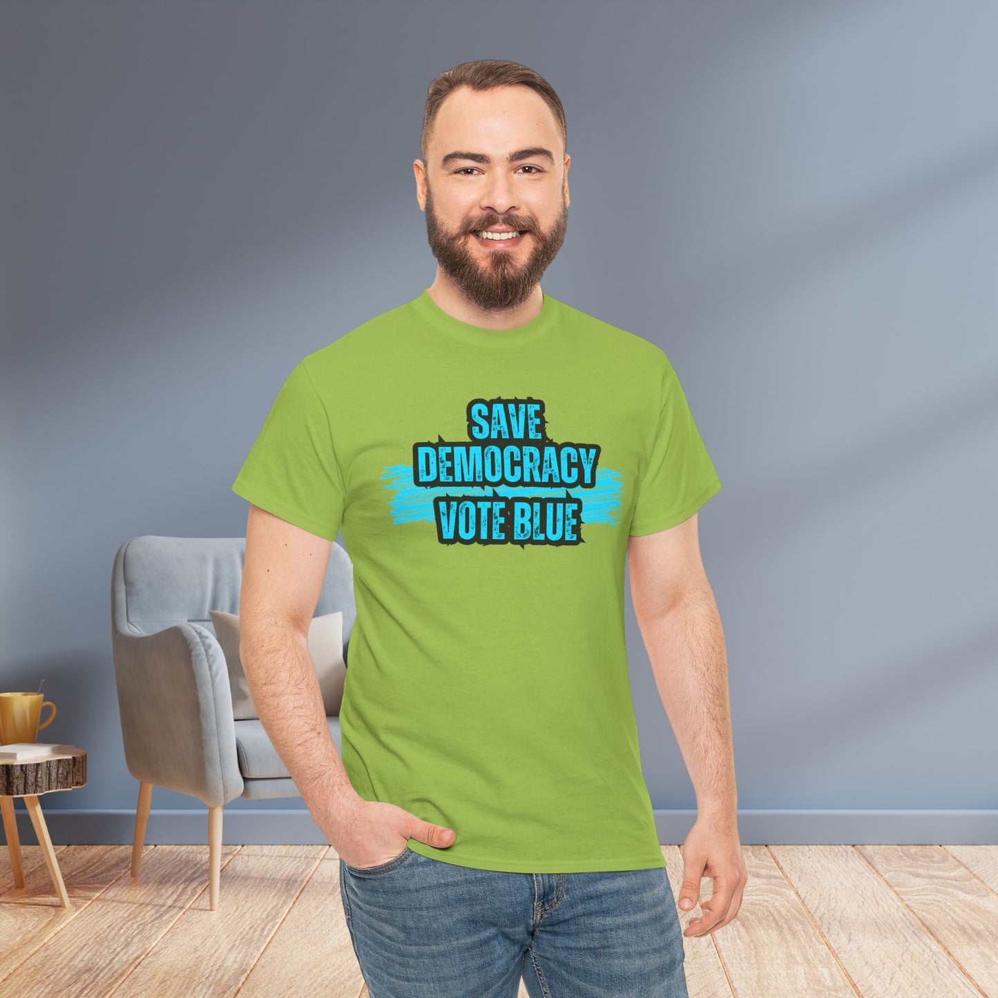 Save Democracy Vote Blue Shirt- Save Democracy Tee- Democrat Presidential Election T-Shirt