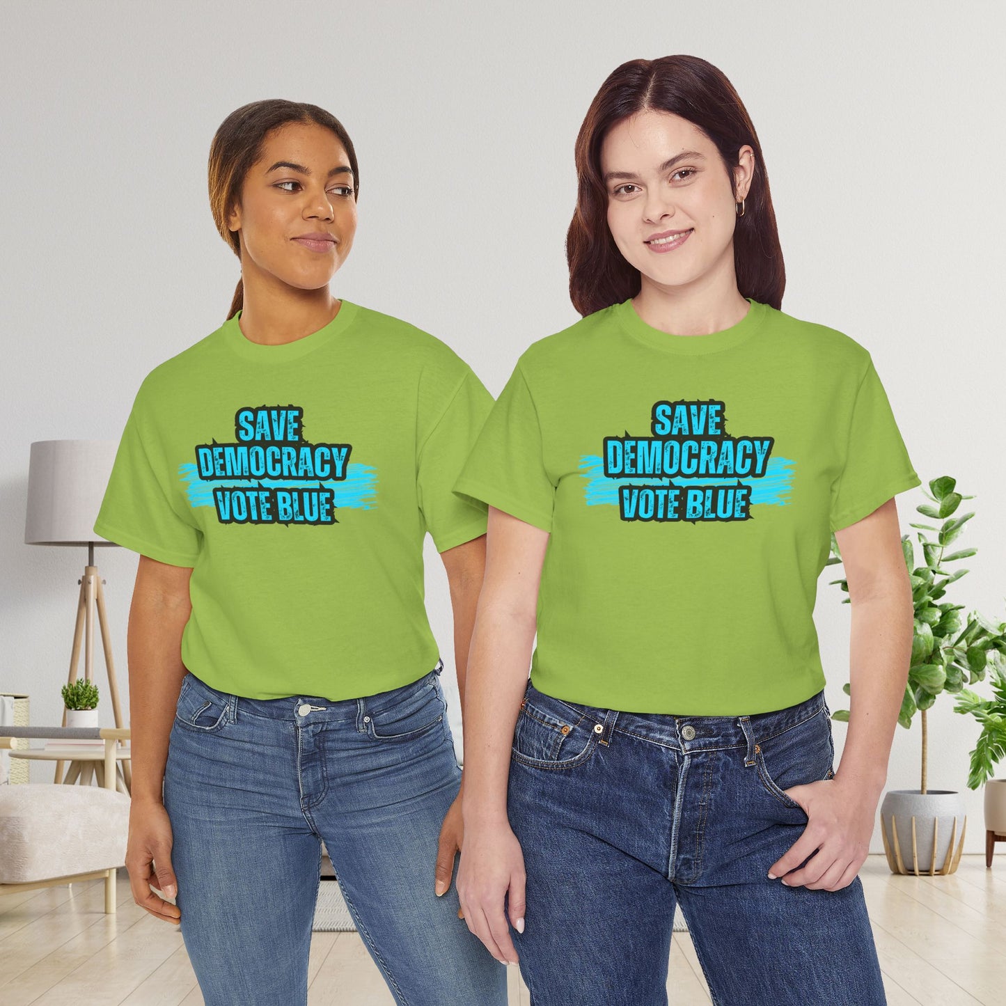 Save Democracy Vote Blue Shirt- Save Democracy Tee- Democrat Presidential Election T-Shirt