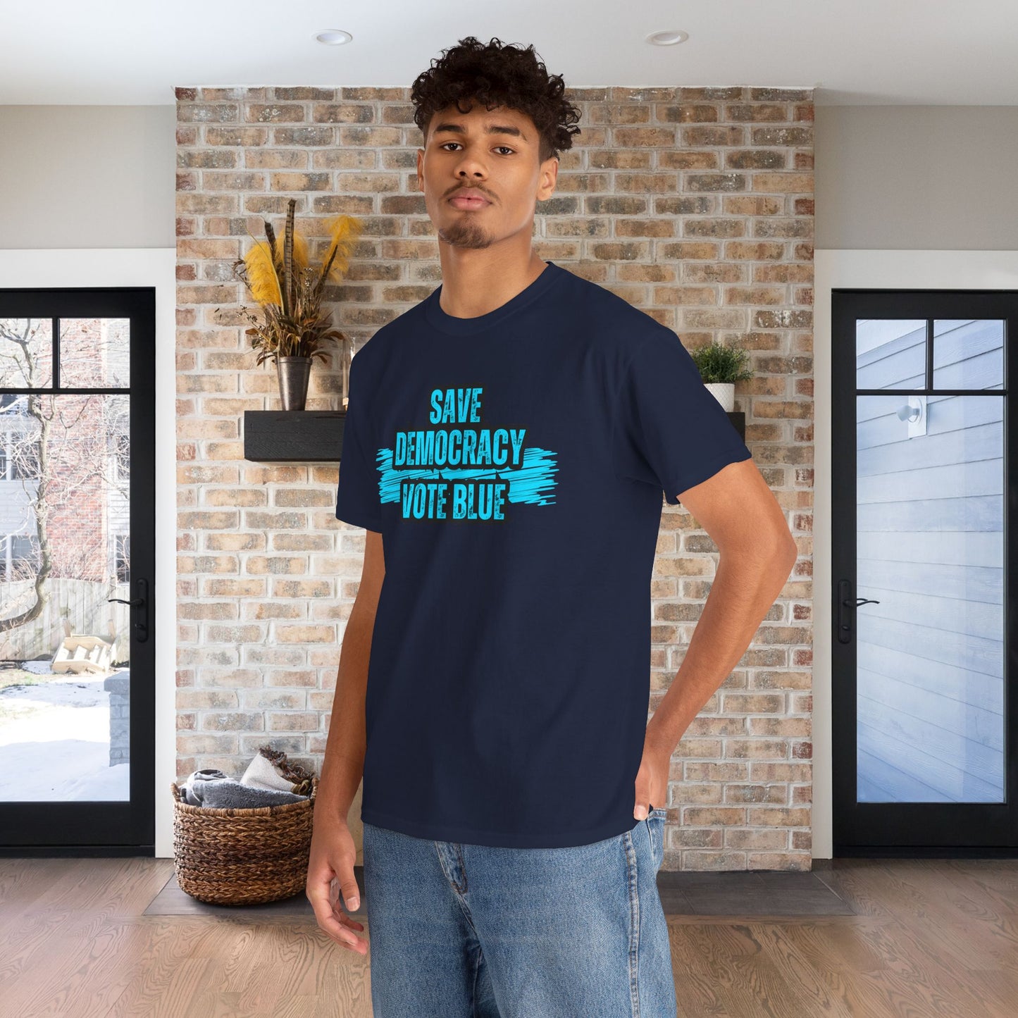 Save Democracy Vote Blue Shirt- Save Democracy Tee- Democrat Presidential Election T-Shirt