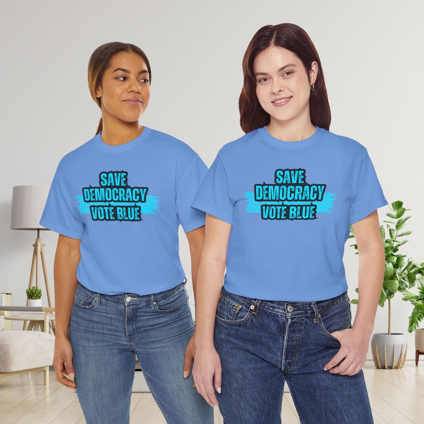 Save Democracy Vote Blue Shirt- Save Democracy Tee- Democrat Presidential Election T-Shirt