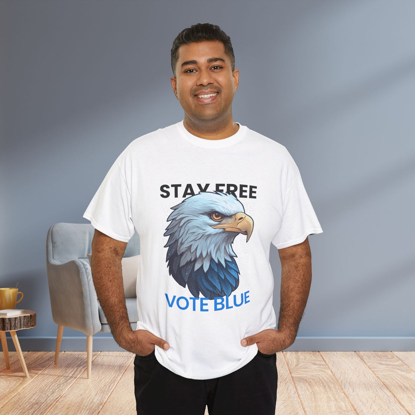 Stay Free Vote Blue Shirt- Freedom Tee- Democrat Presidential Election T-Shirt