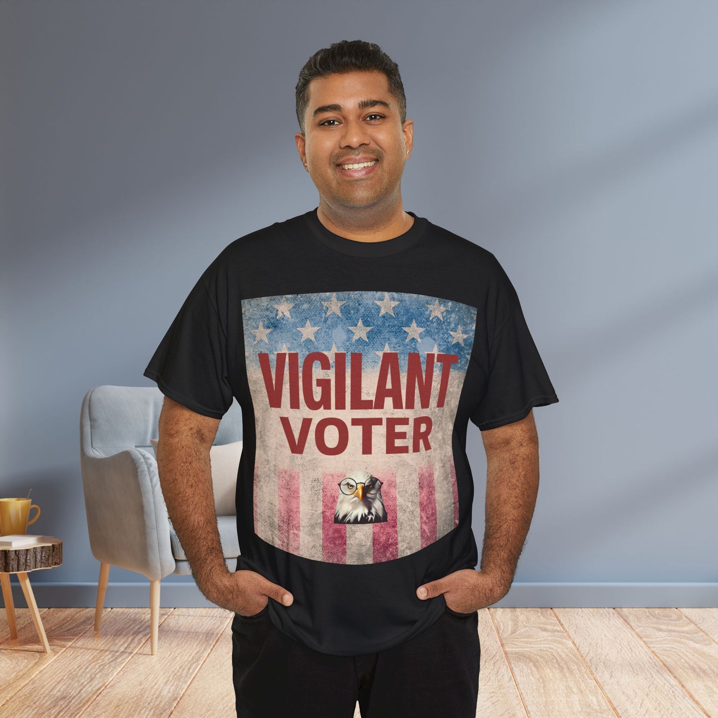 Vigilant Voter Shirt- Vote Blue Save Democracy Tee- Democrat Presidential Election T-Shirt