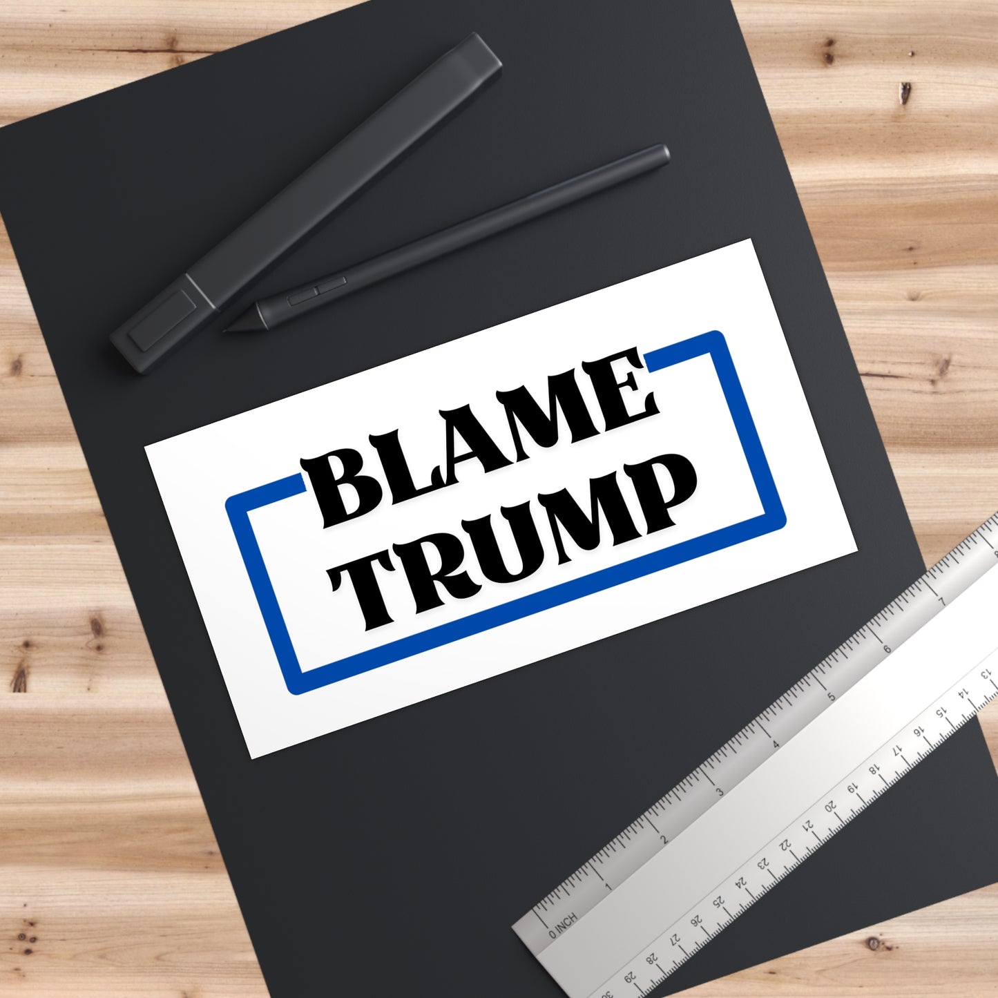 Resist Sticker Anti-Trump Merch Blame Trump Bumper Sticker Political Decal FDT Protest Political Activism Gear Anti-Fascism Resistance Decal