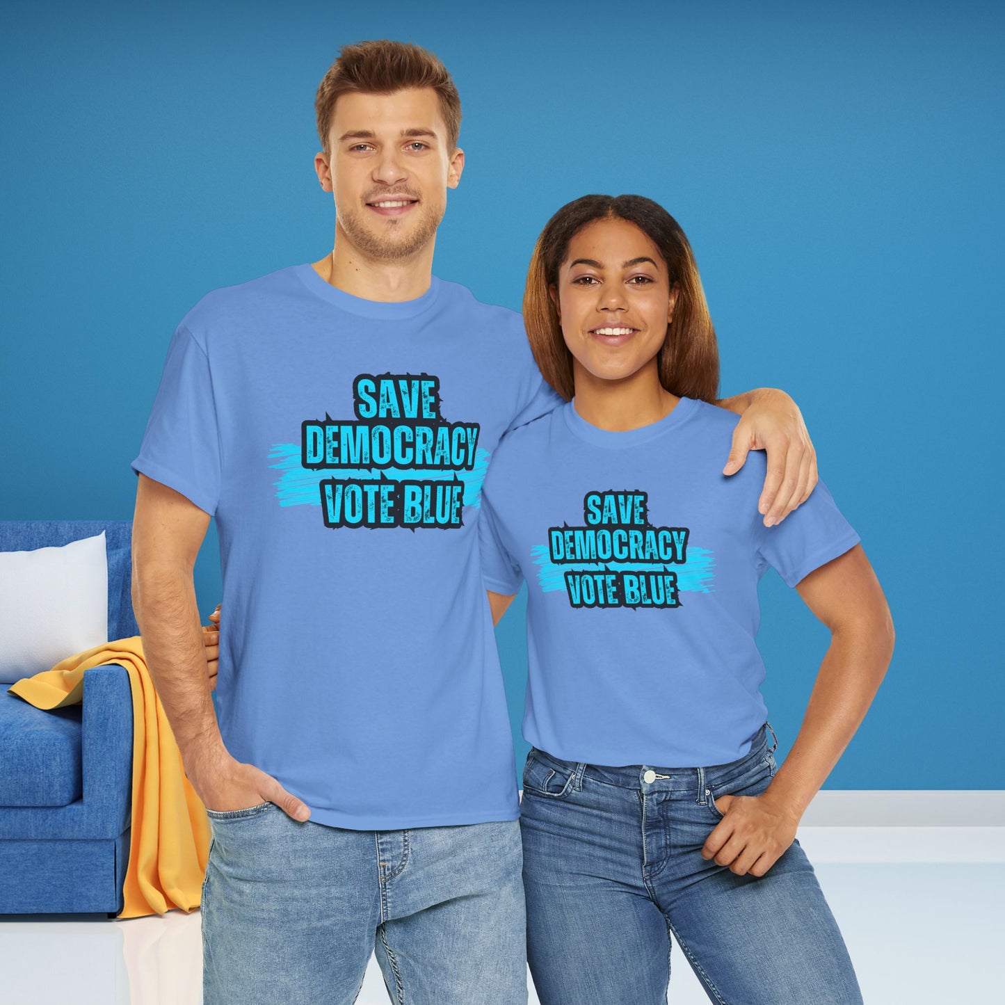 Save Democracy Vote Blue Shirt- Save Democracy Tee- Democrat Presidential Election T-Shirt